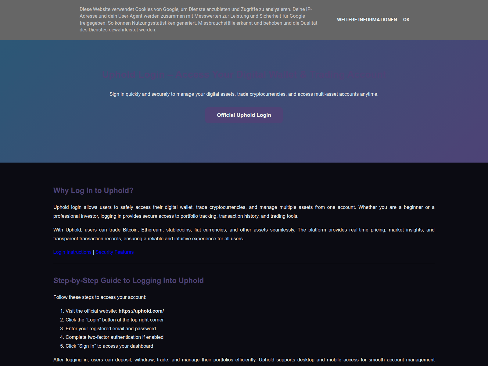 Screenshot of home-up-hold-login.blogspot.be