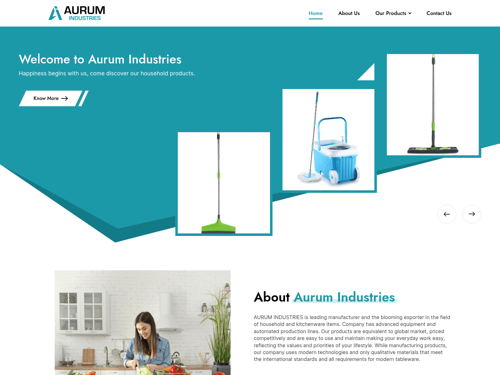 Screenshot of aurumindustries.com