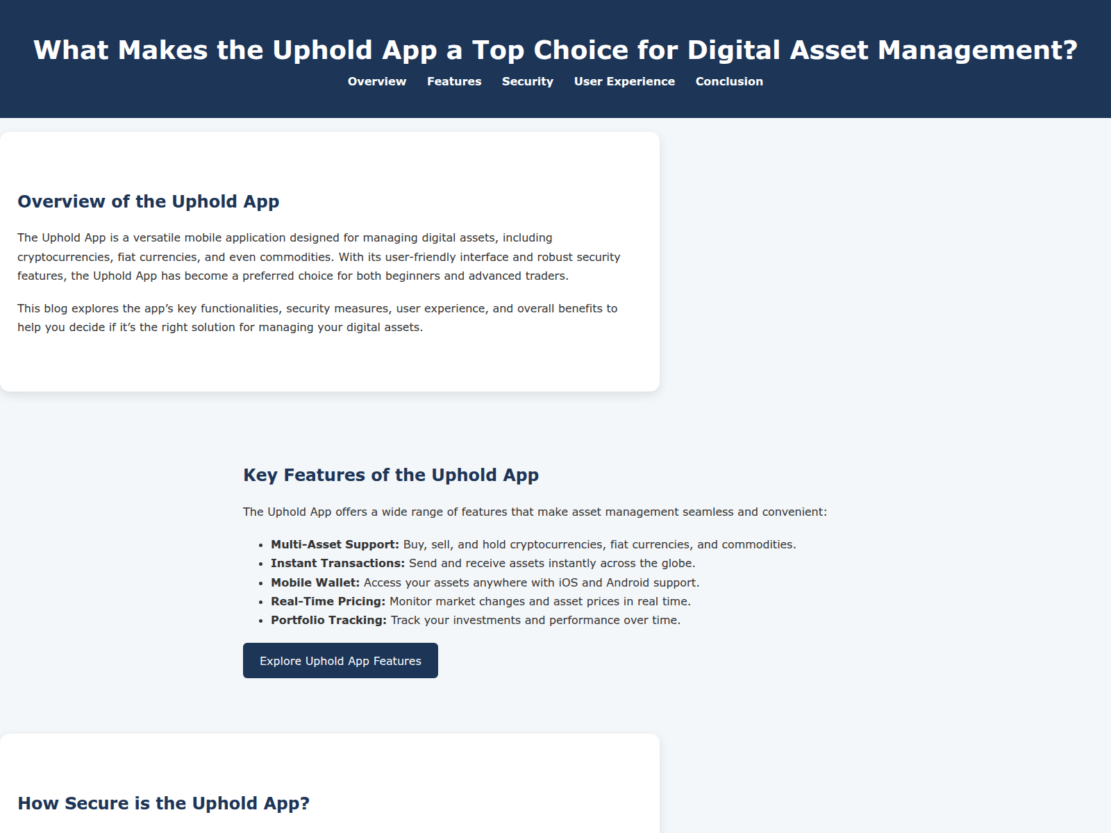 Screenshot of connect-uphald-apps.pages.dev
