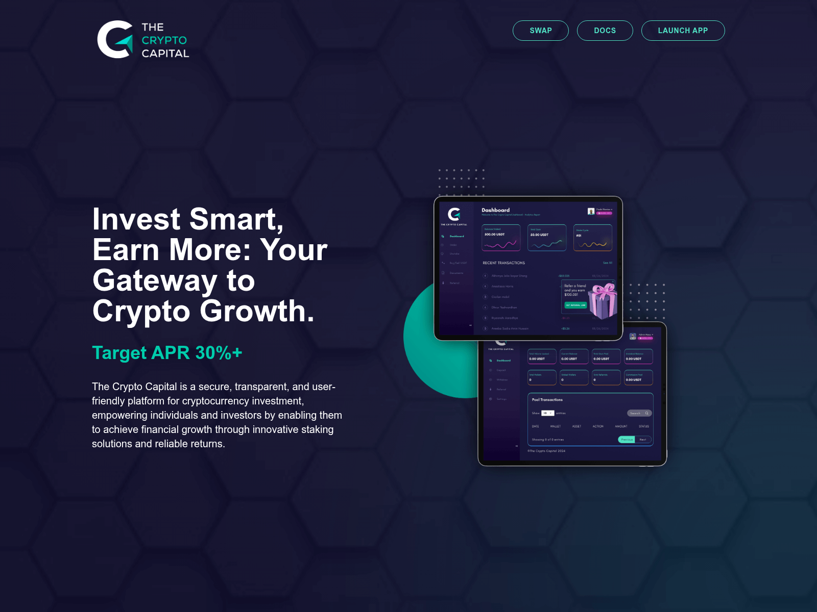 Screenshot of www.thecrypto.capital