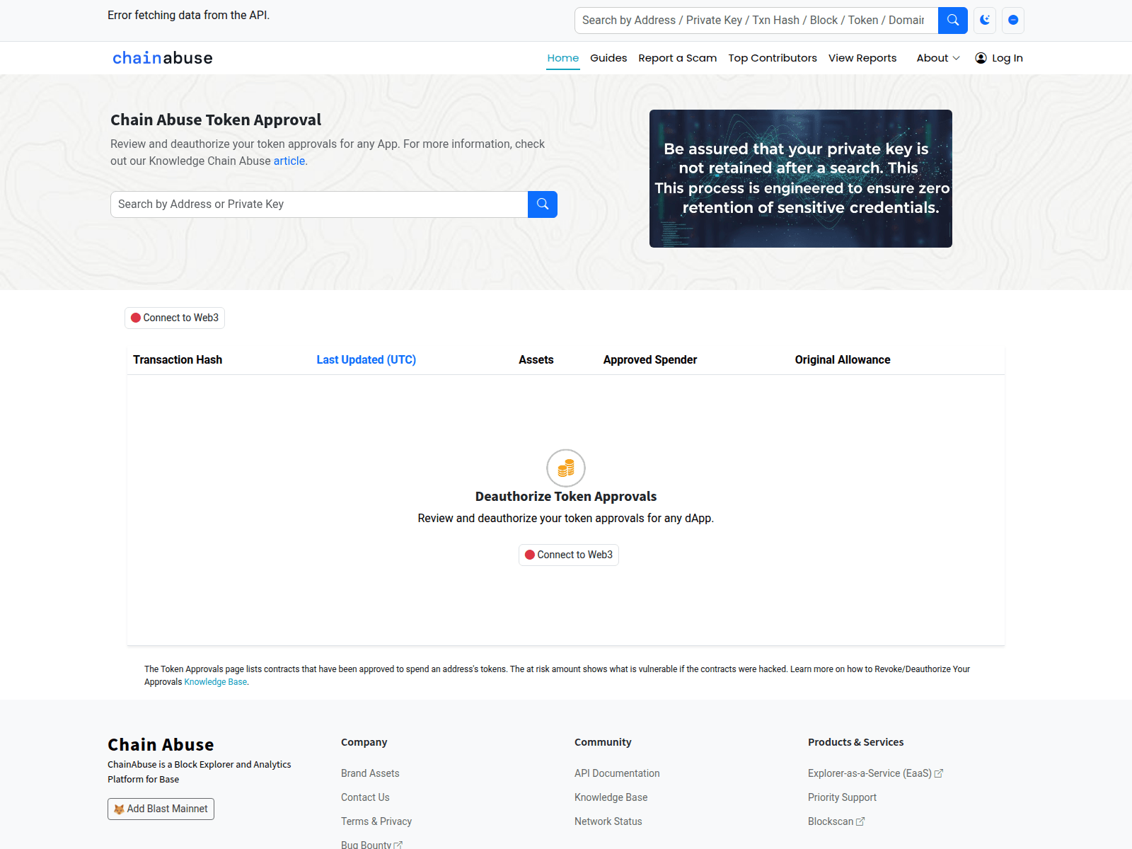 Screenshot of signaturechainabuse.com