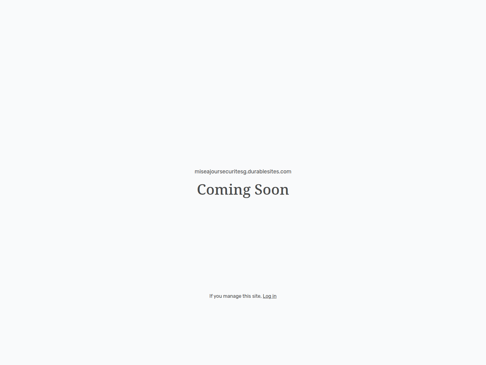 Screenshot of miseajoursecuritesg.durablesites.com