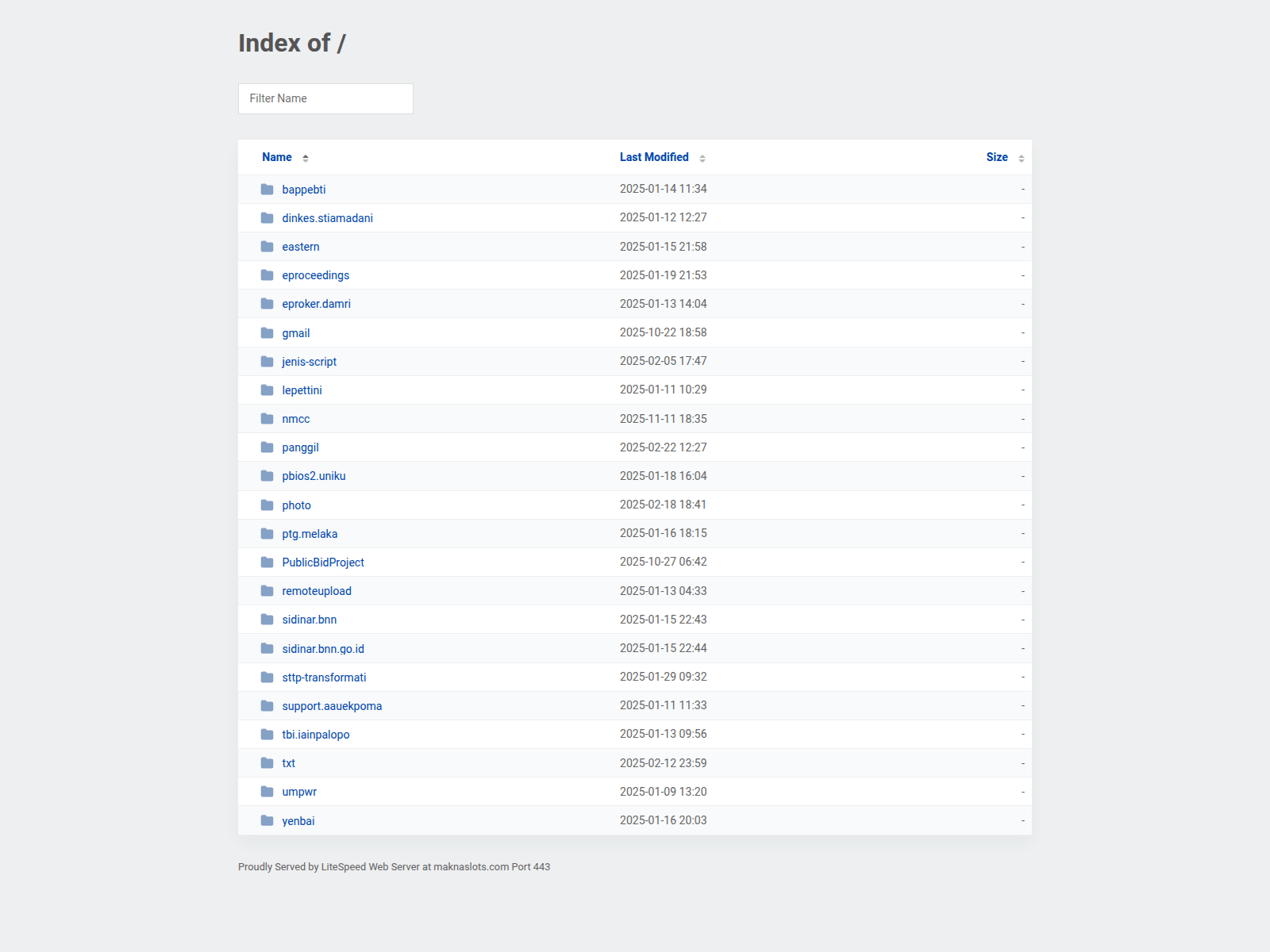 Screenshot of maknaslots.com