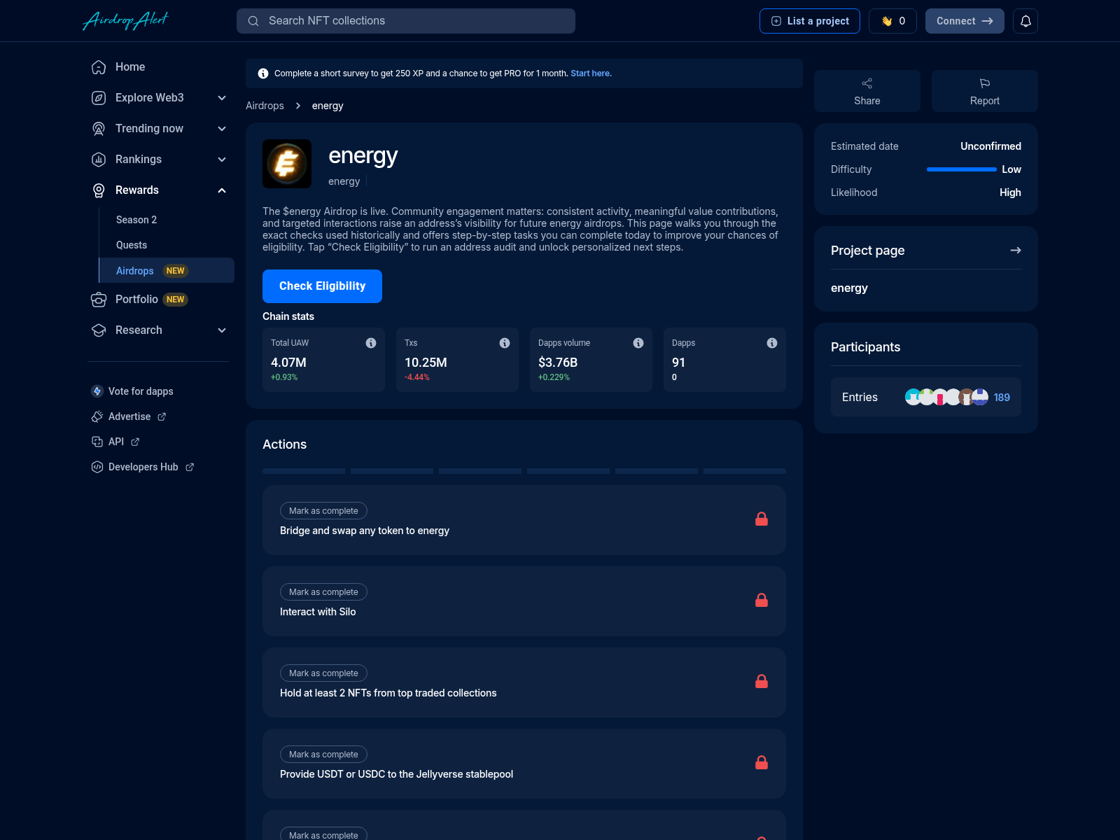 Screenshot of airdropsalerts.bar