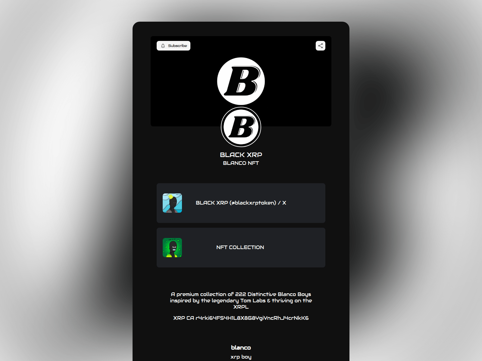 Screenshot of blackxrp.com