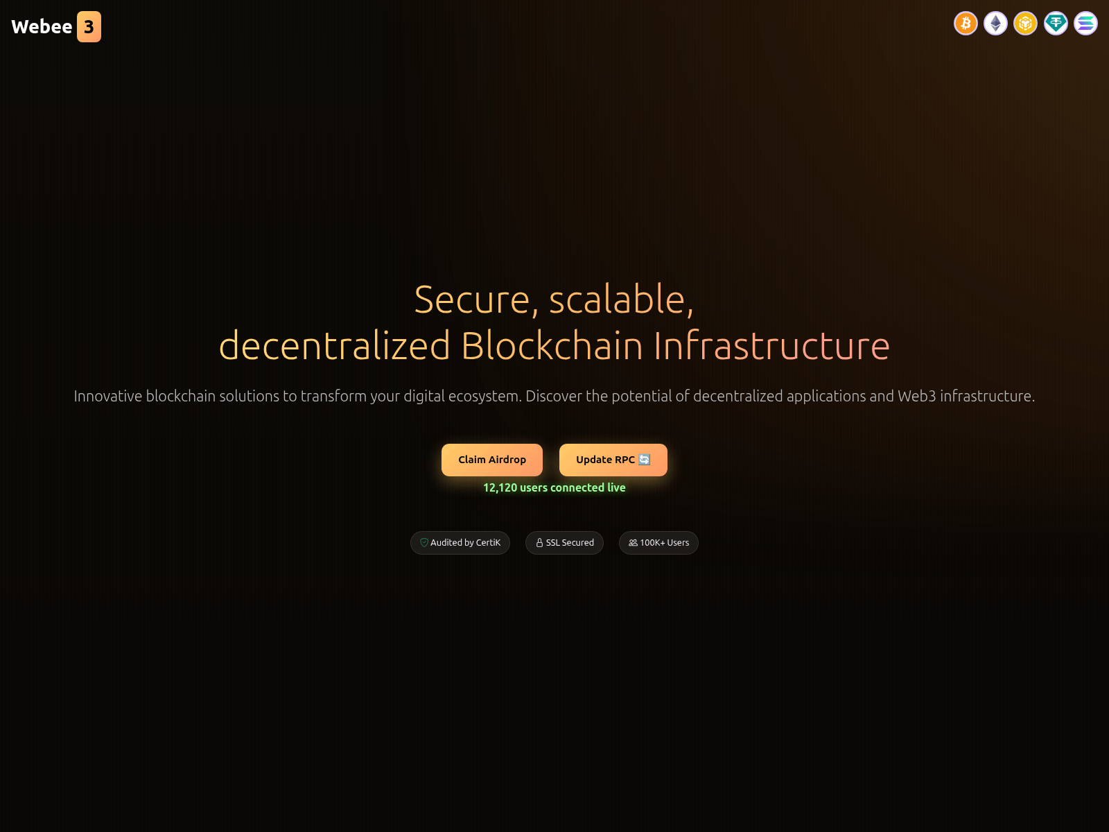 Screenshot of claim-token.live