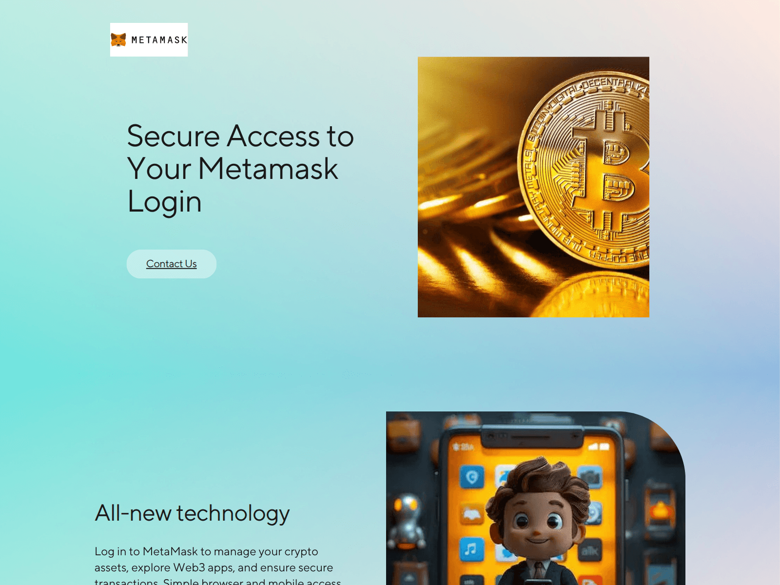 Screenshot of meta-mask-login.my.canva.site