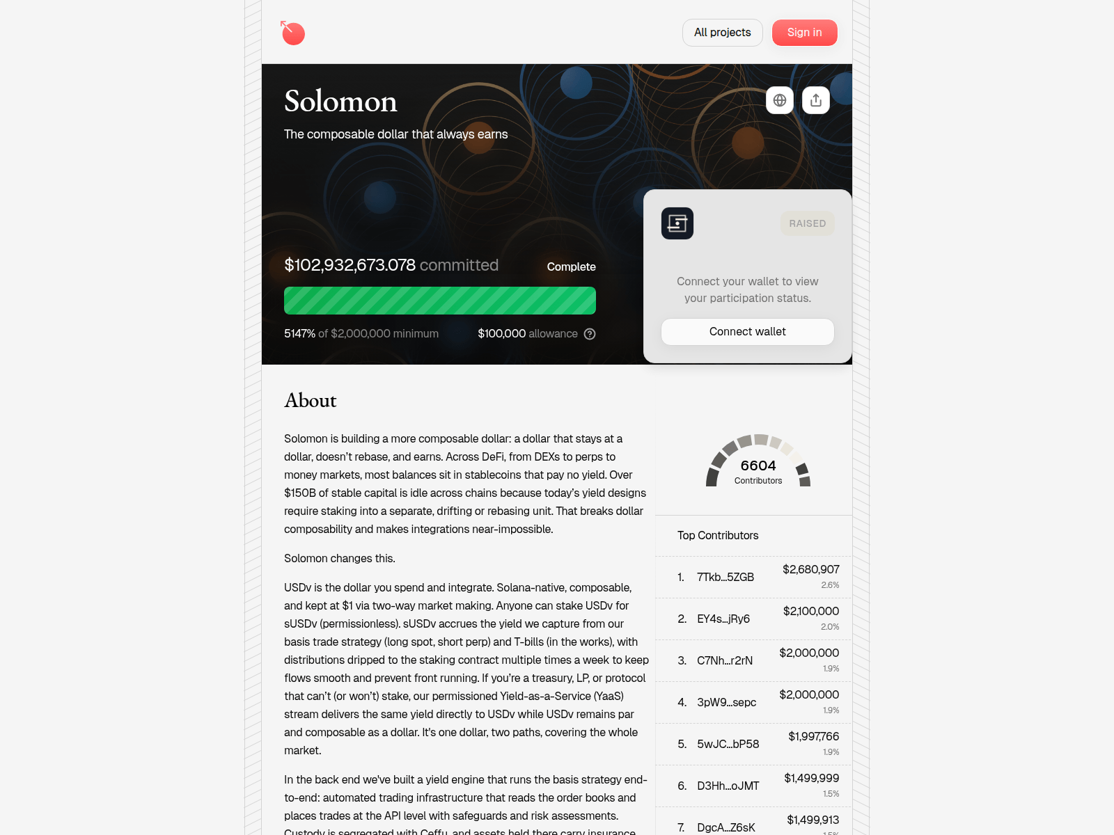 Screenshot of metadaos.xyz