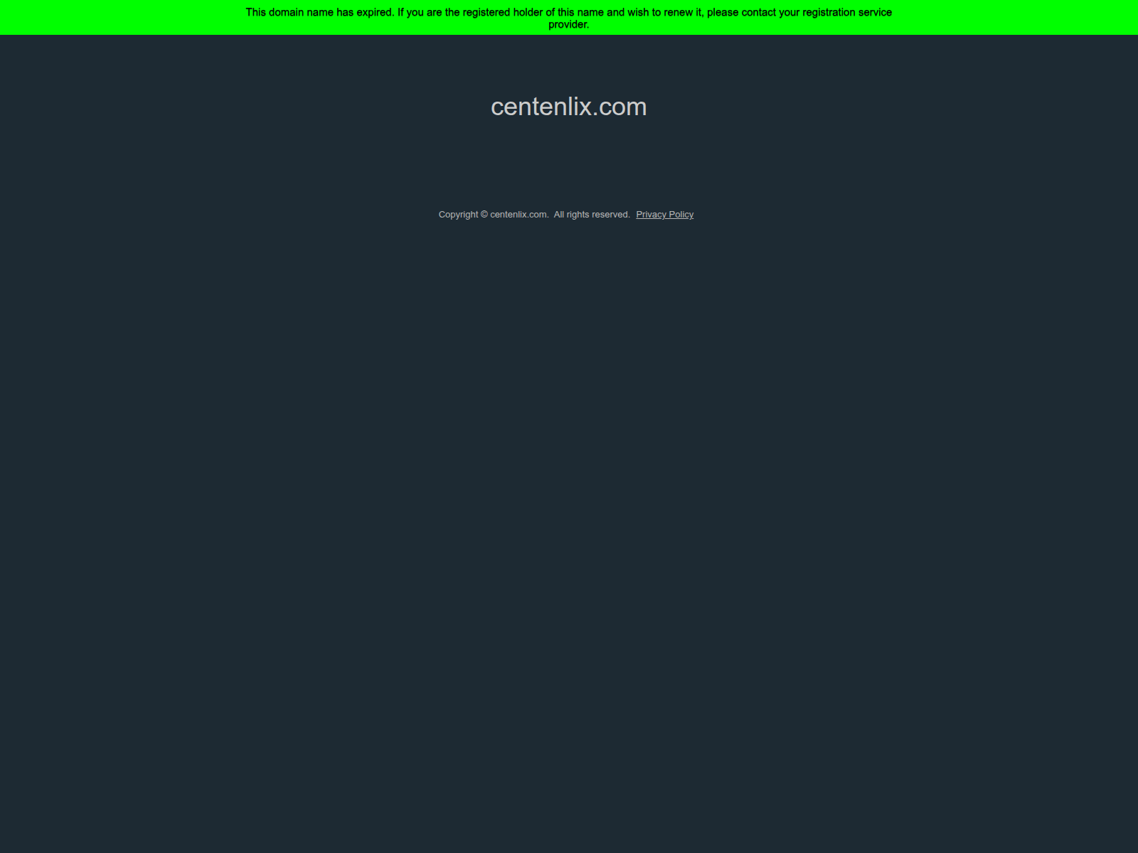 Screenshot of www.external.centenlix.com