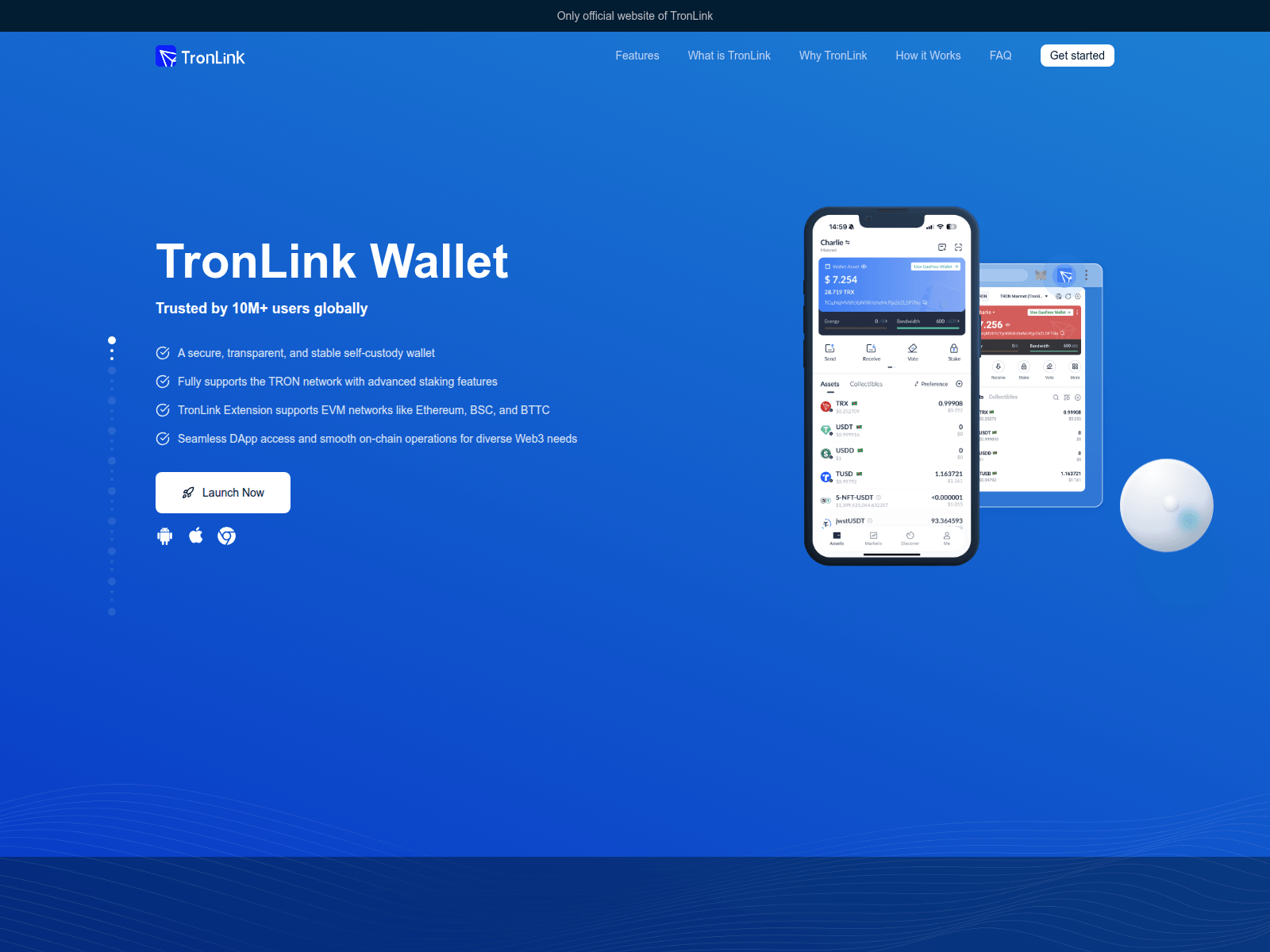 Screenshot of en-tronlinkwallet.org