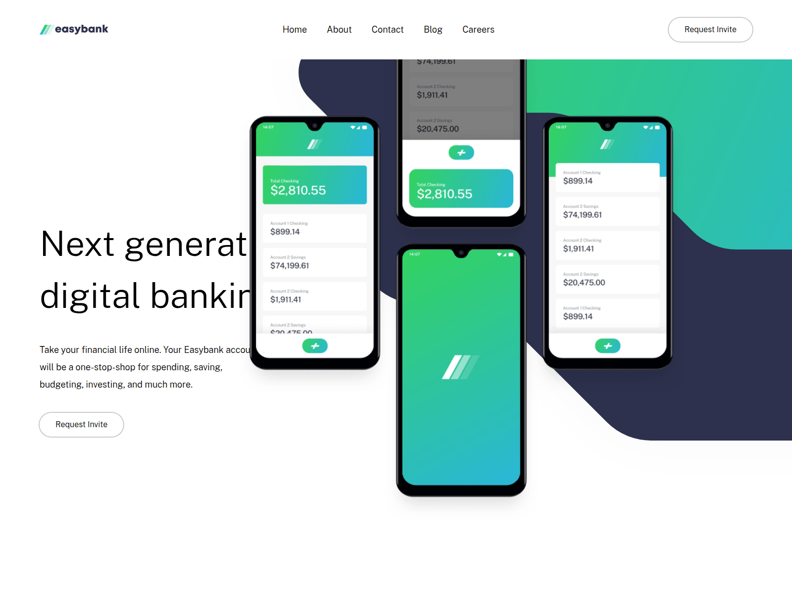 Screenshot of easybank-landing-page-master-lime.vercel.app