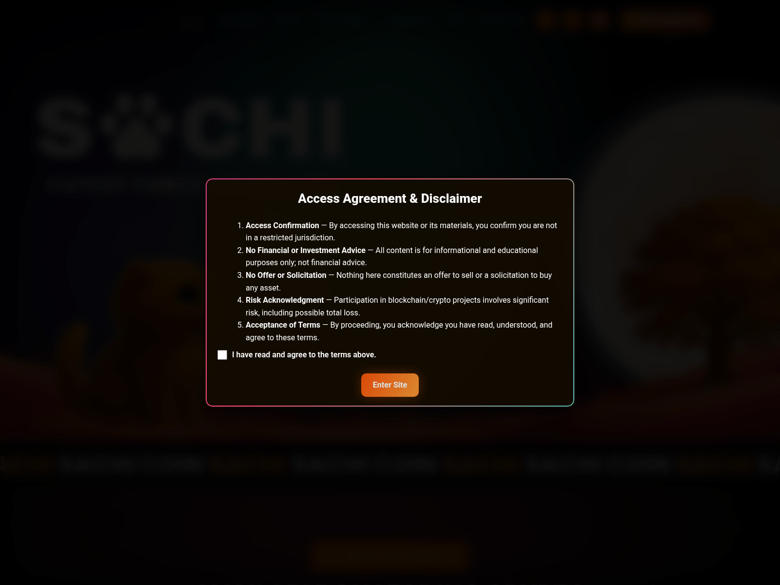 Screenshot of sachicoin.art