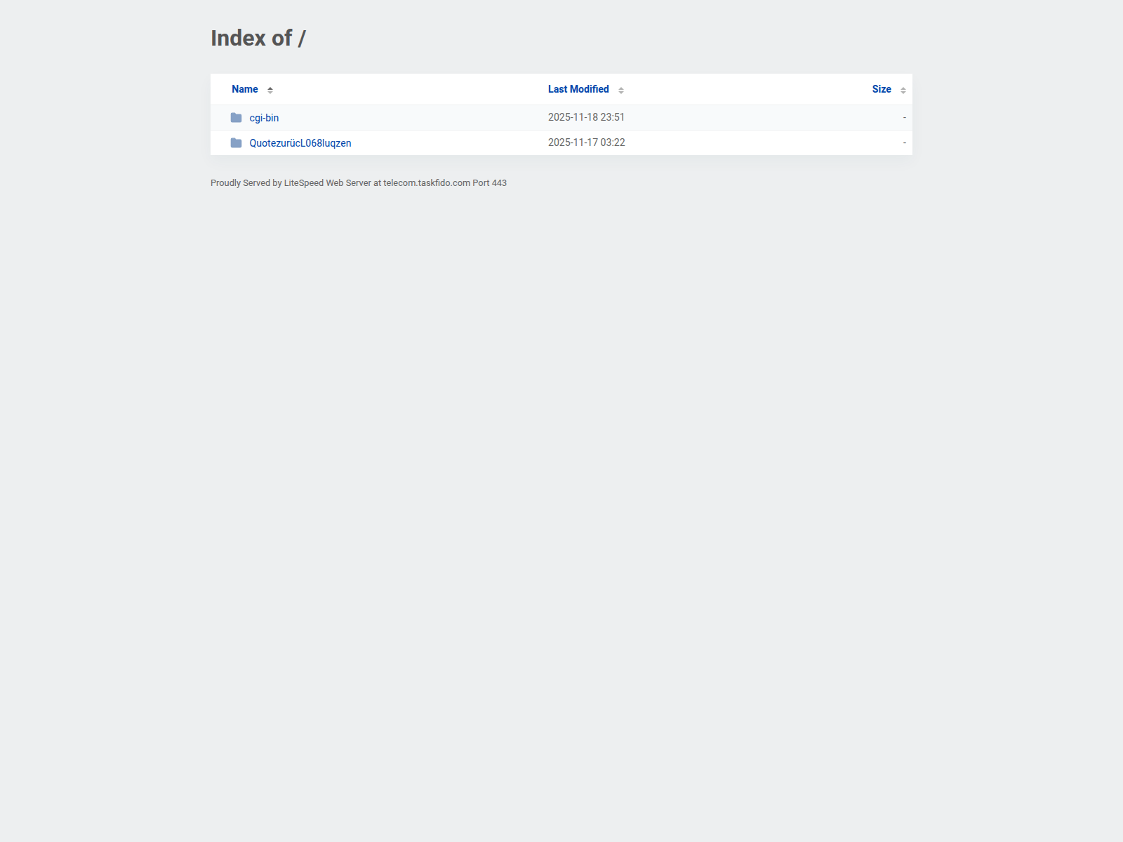 Screenshot of telecom.taskfido.com