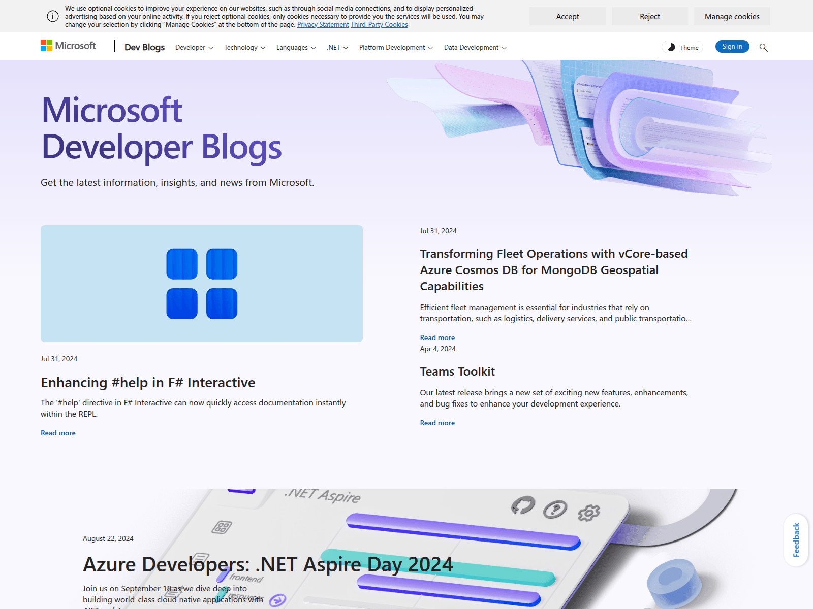 Screenshot of devblogsstage2.wpengine.com