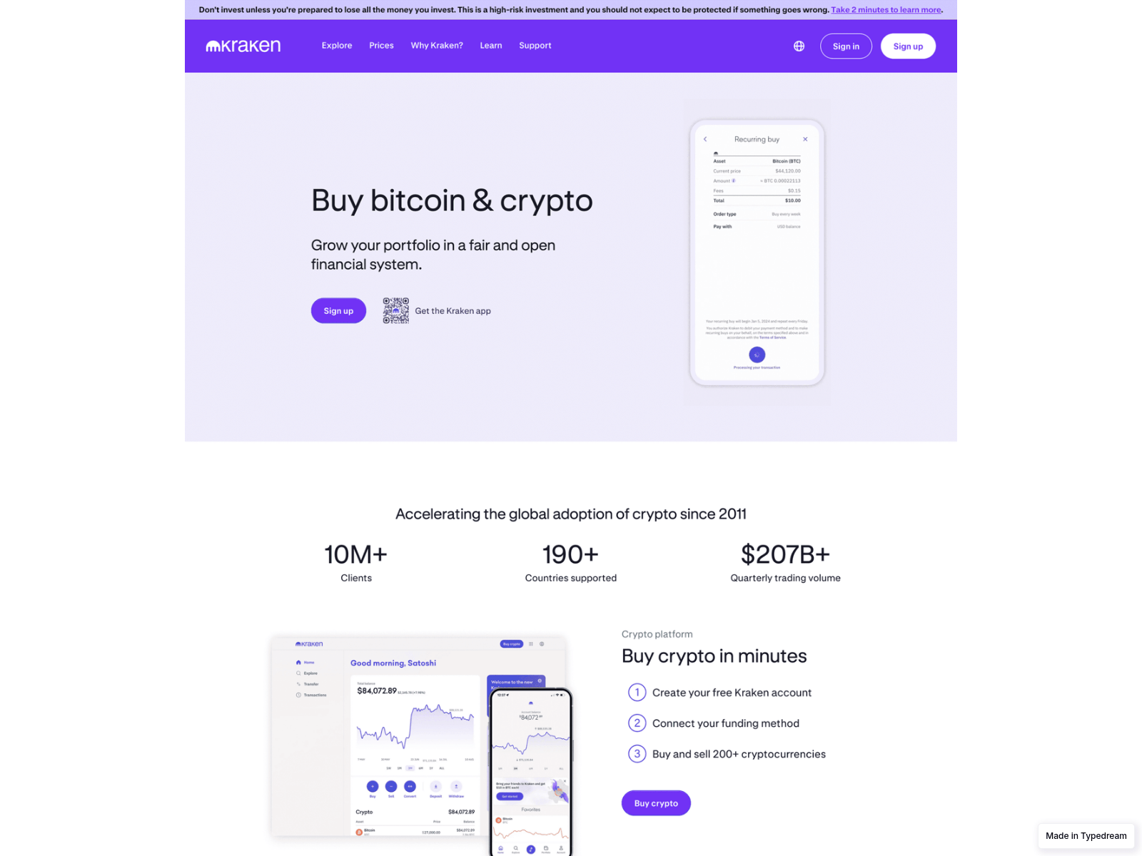 Screenshot of portal-web-krkeen-us.typedream.app