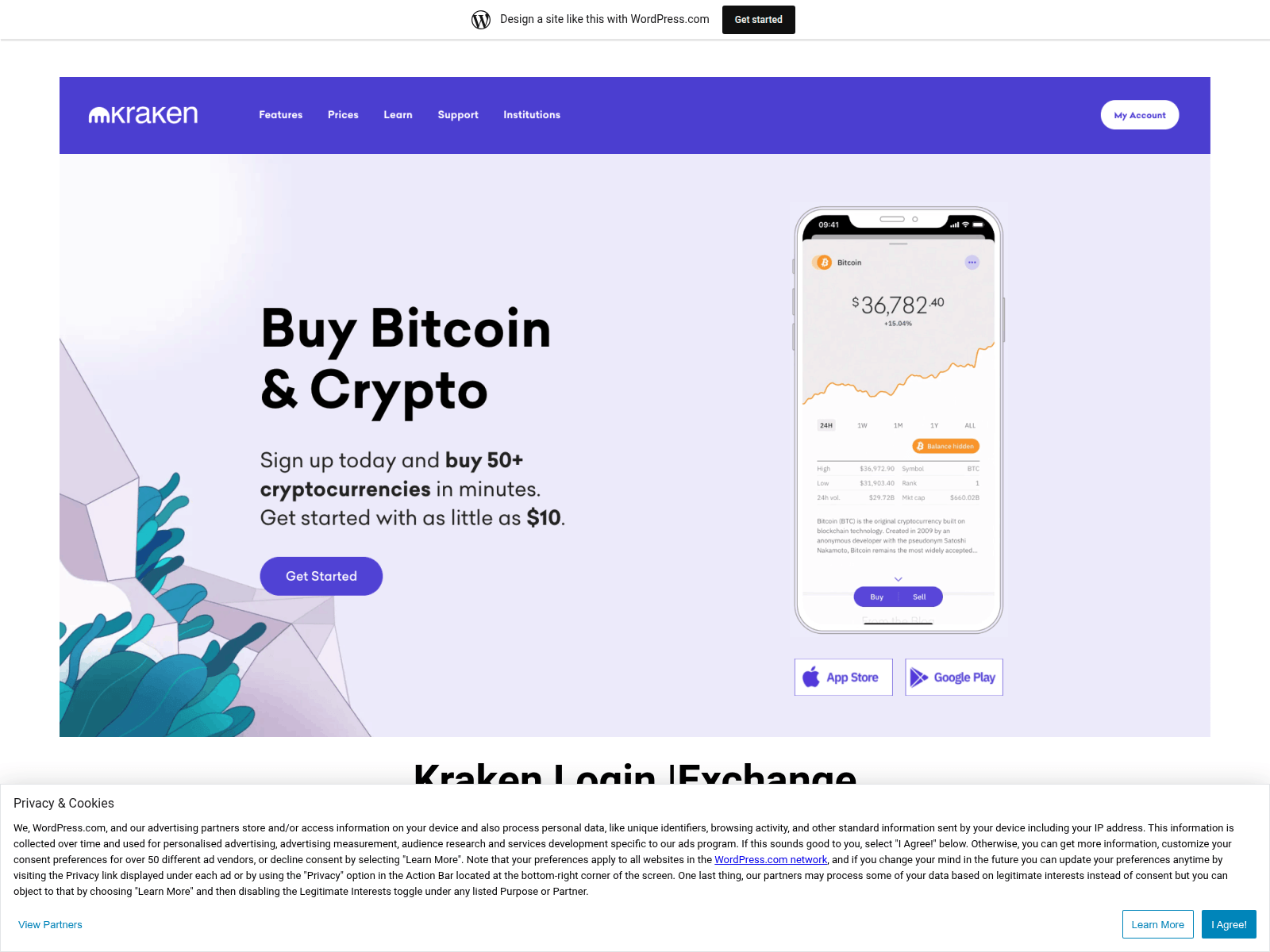 Screenshot of krakenxlogi.wordpress.com