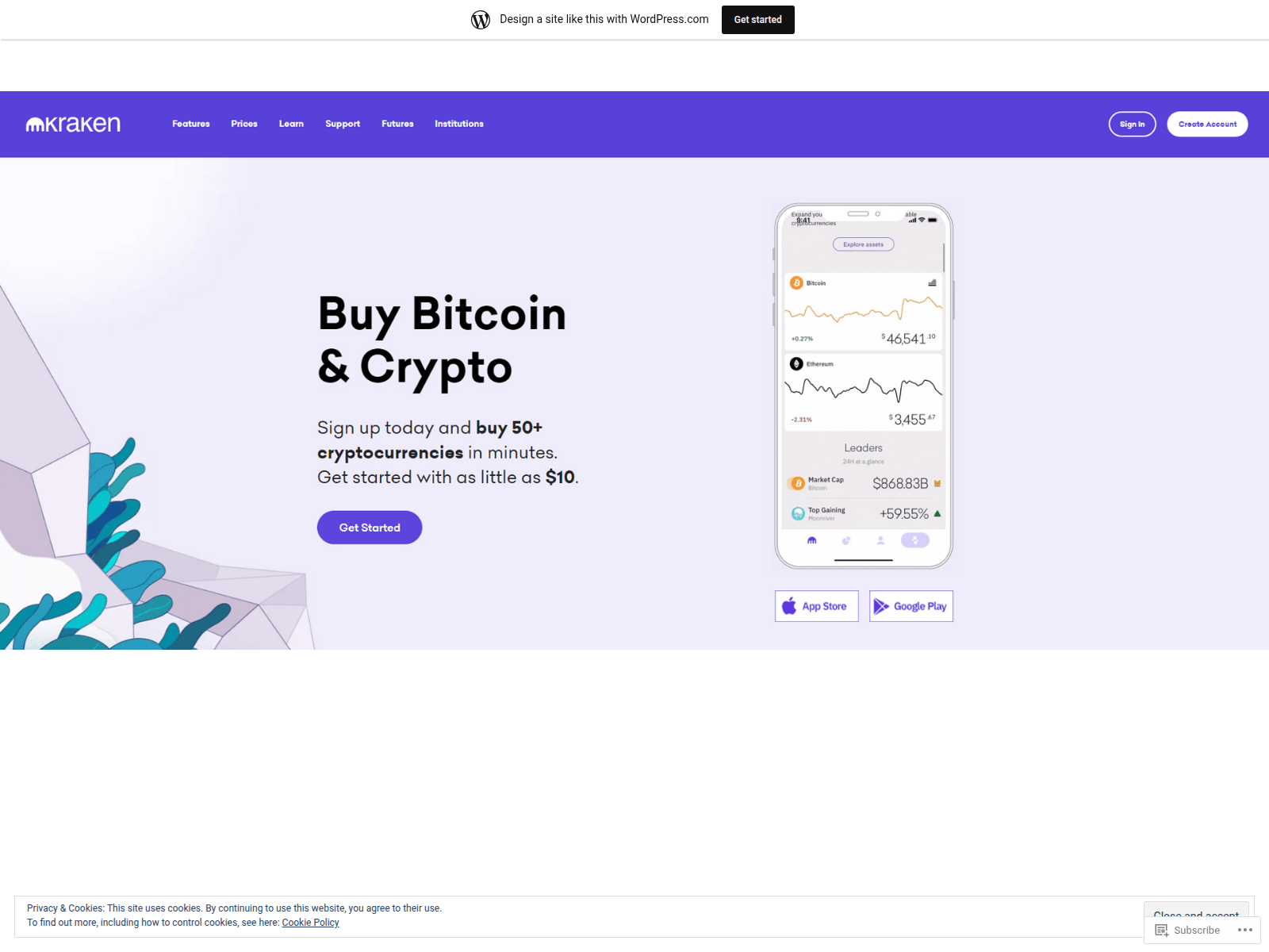 Screenshot of prokrakin.wordpress.com