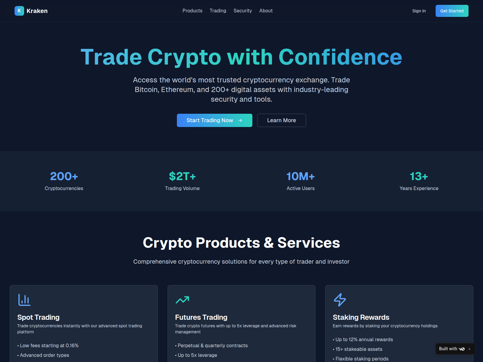 Screenshot of v0-kraken-silk.vercel.app