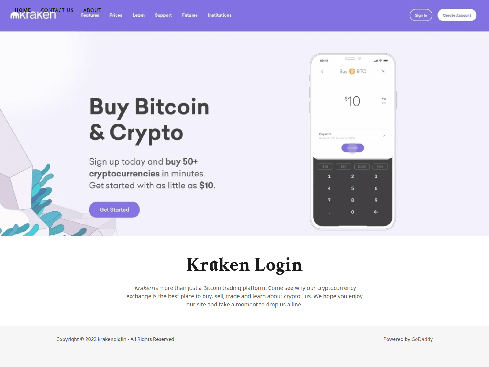 Screenshot of krakendlgiin.godaddysites.com