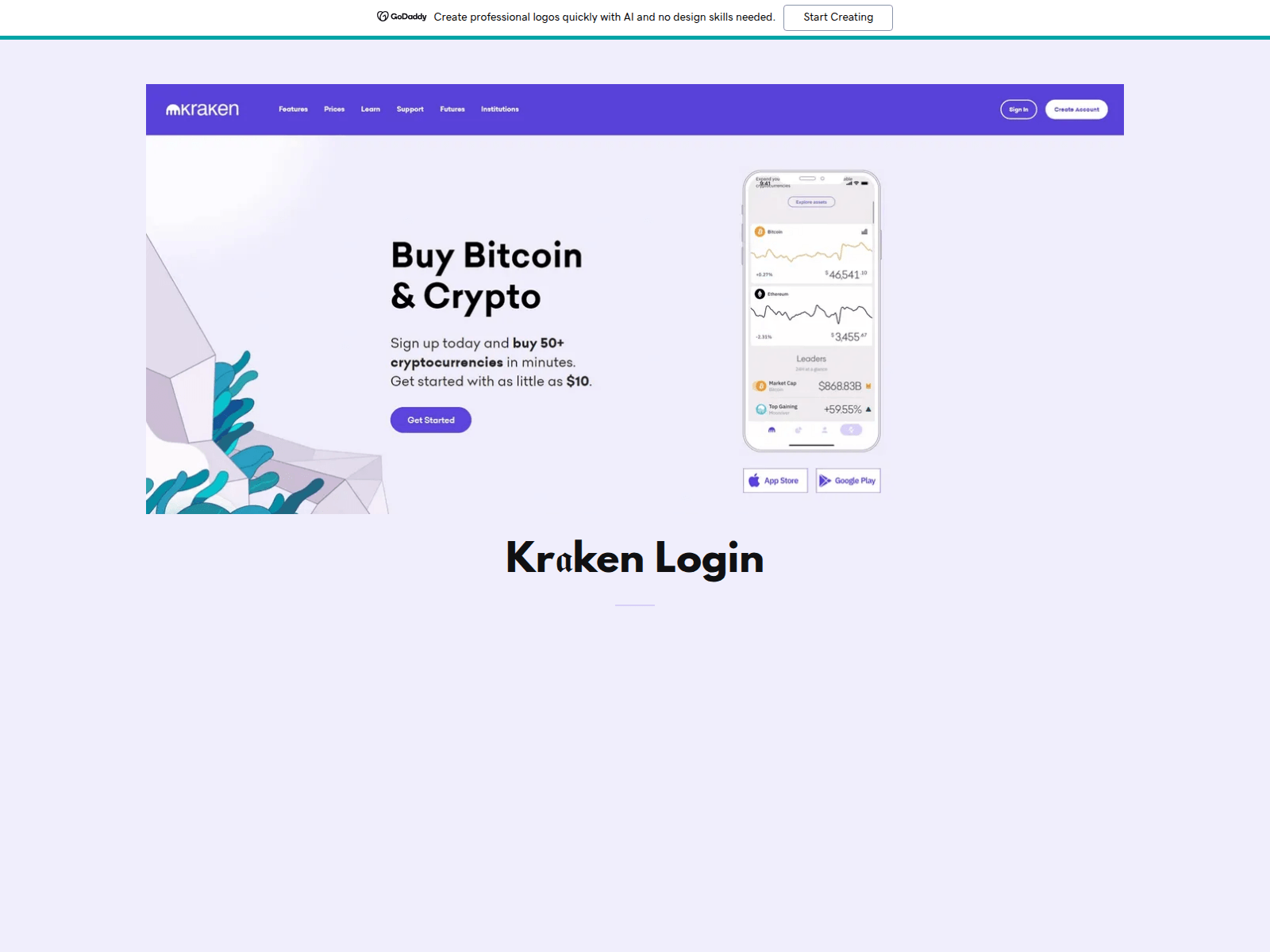Screenshot of kurkenlogup.godaddysites.com