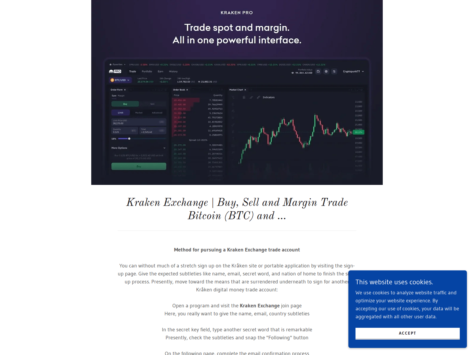 Screenshot of krakenexchange.godaddysites.com