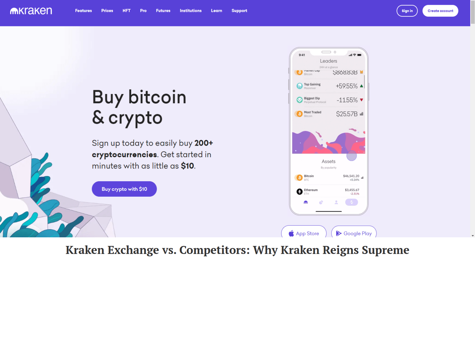 Screenshot of krakenexchaenge.webflow.io