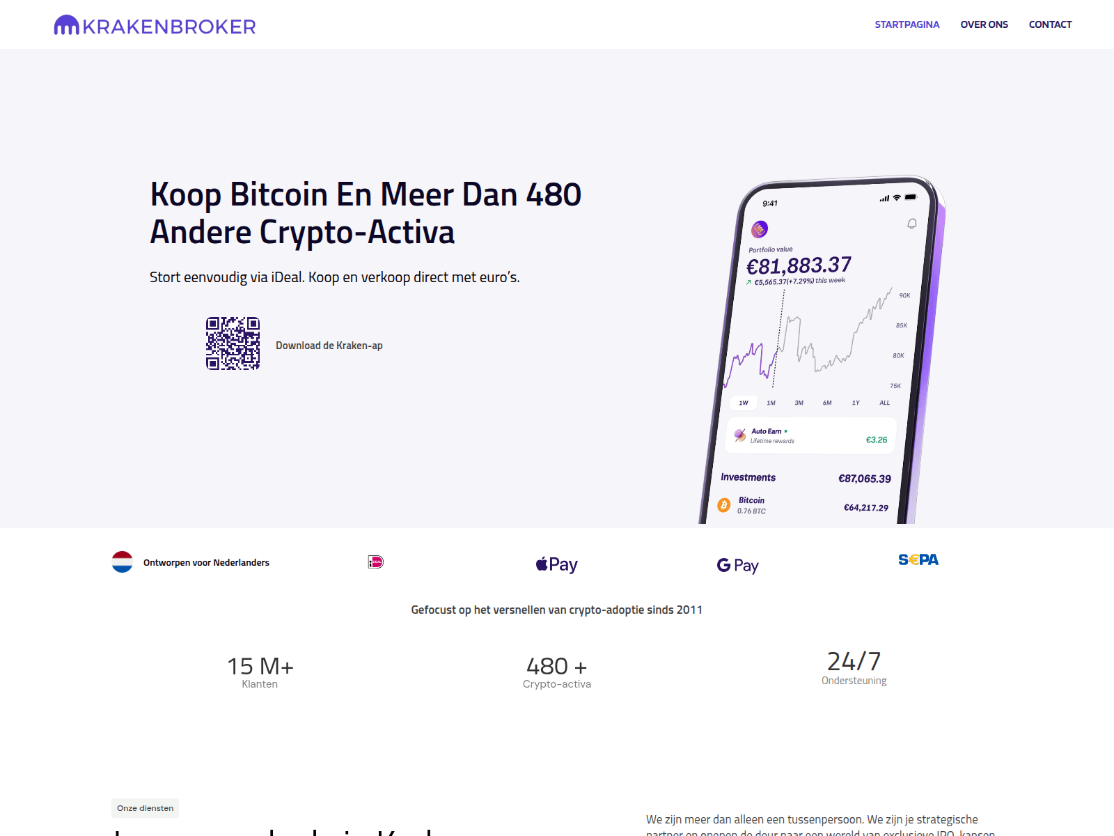 Screenshot of krakenbroker.com