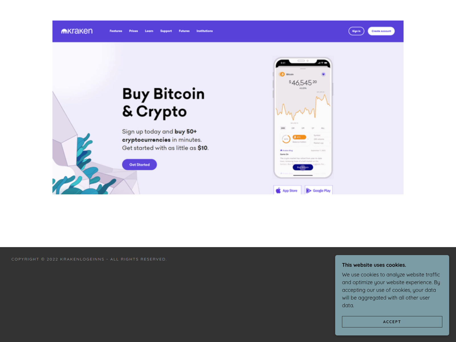 Screenshot of krakenlogeinns.godaddysites.com