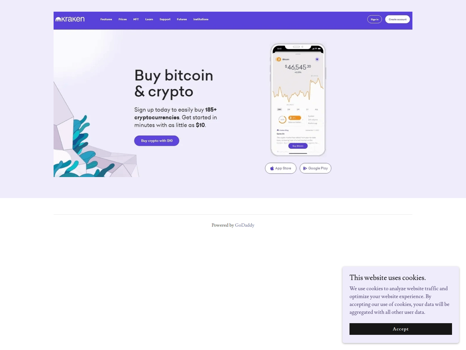 Screenshot of kraikenliggin.godaddysites.com