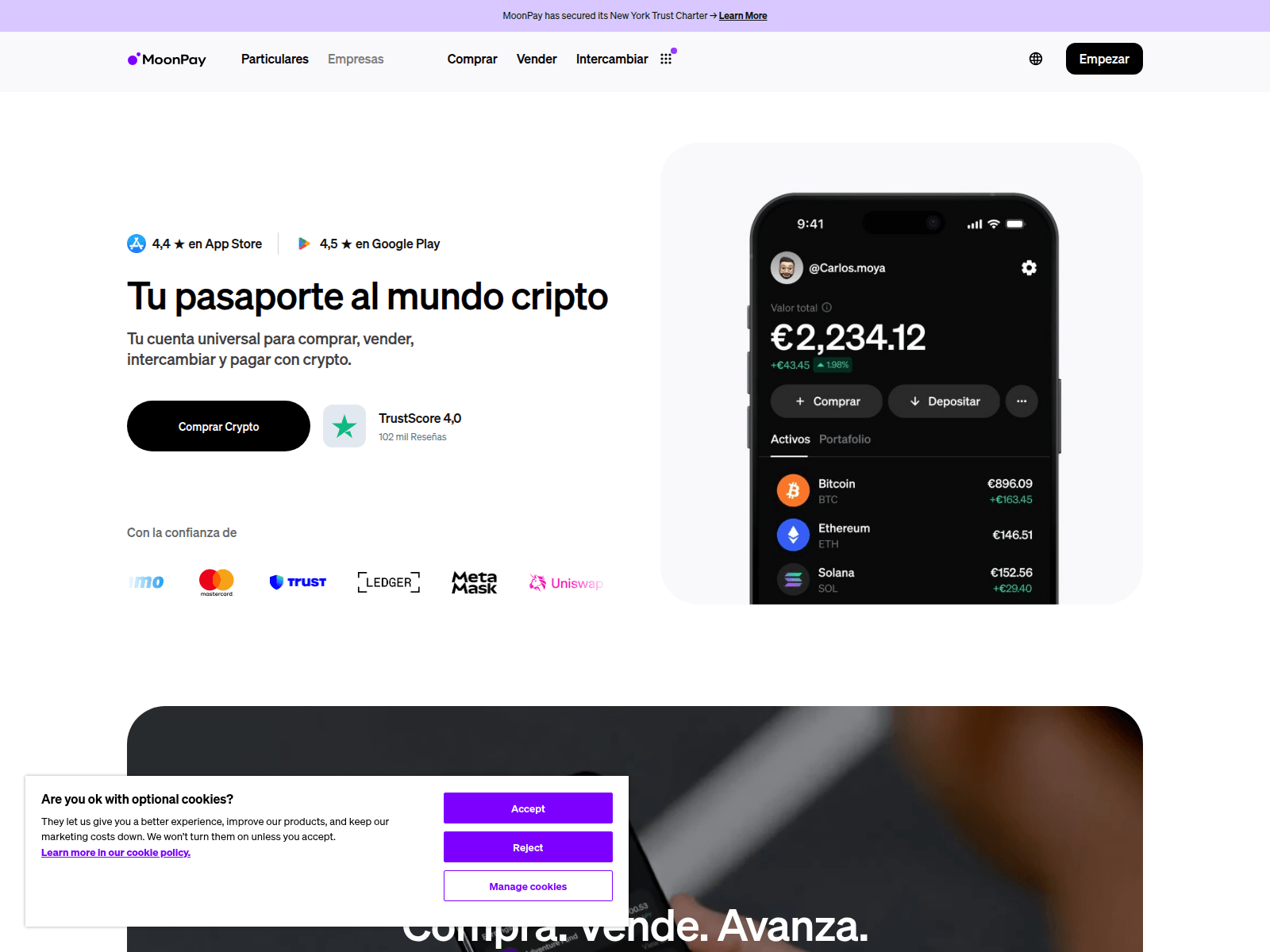 Screenshot of moonpay.org