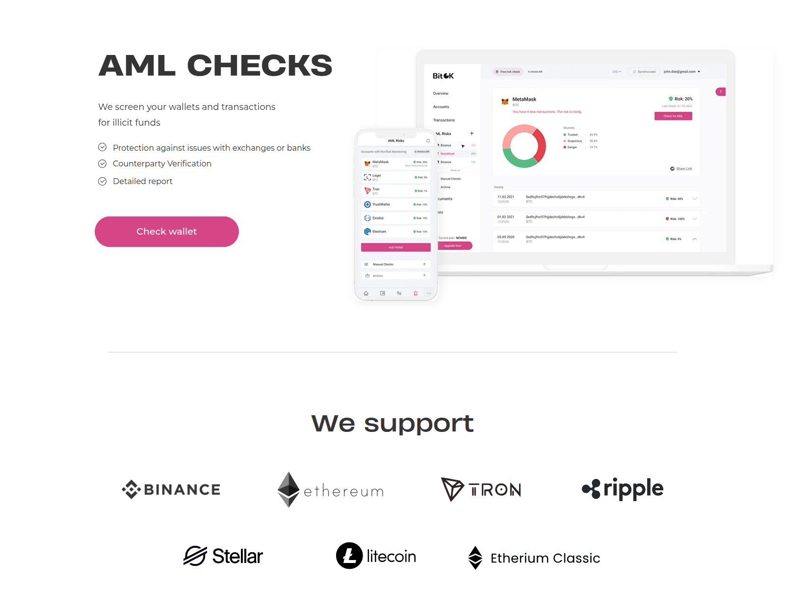 Screenshot of bitok.run