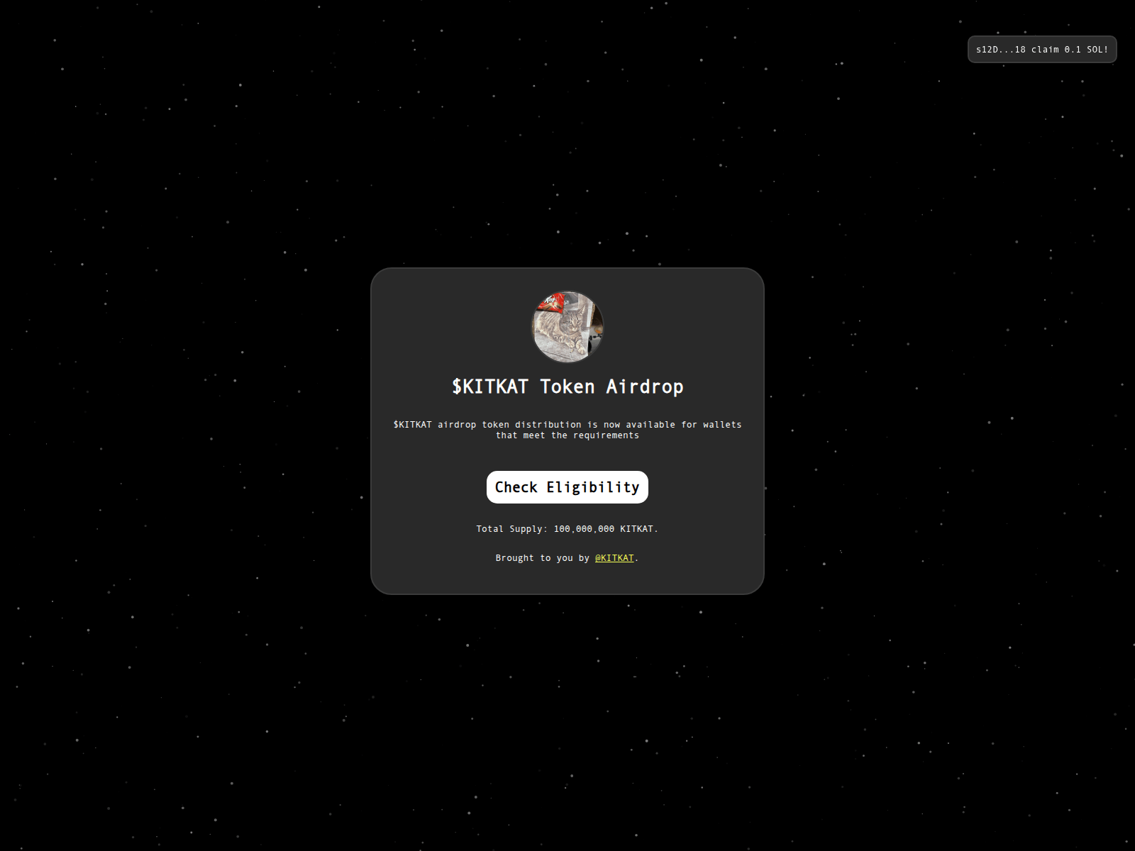 Screenshot of kitkat-allocations.xyz