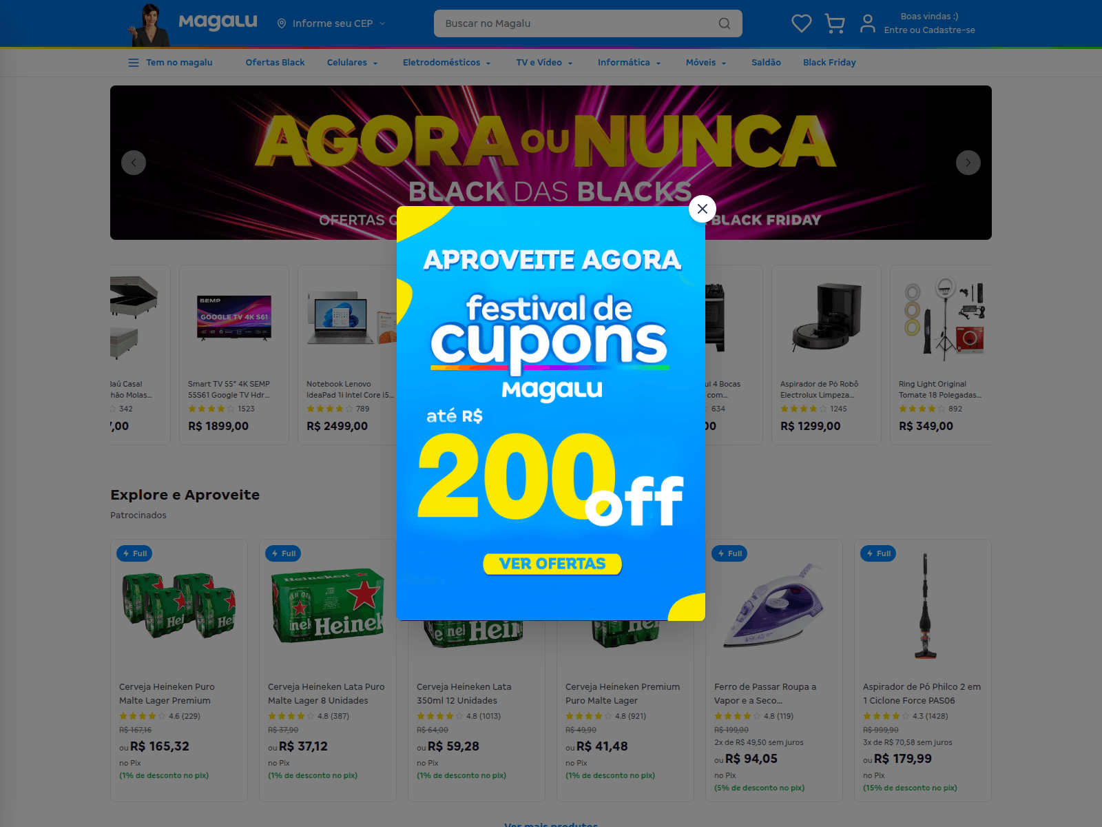 Forensic screenshot of cuponsluiza.online