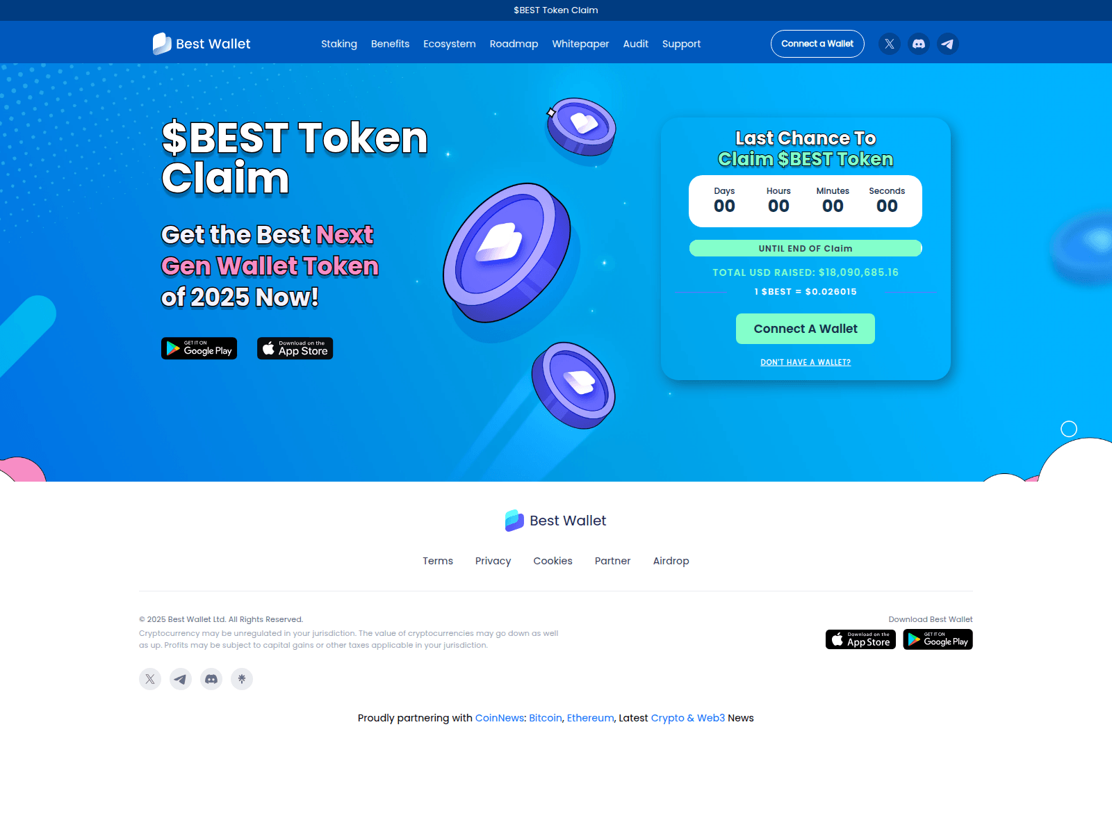 Screenshot of bestwallet-token.xyz