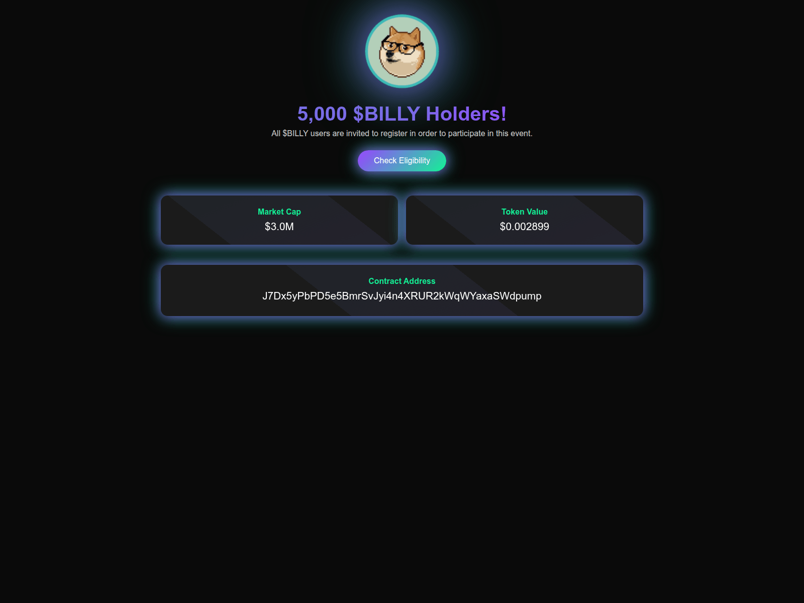 Screenshot of billymaxi-sol.com