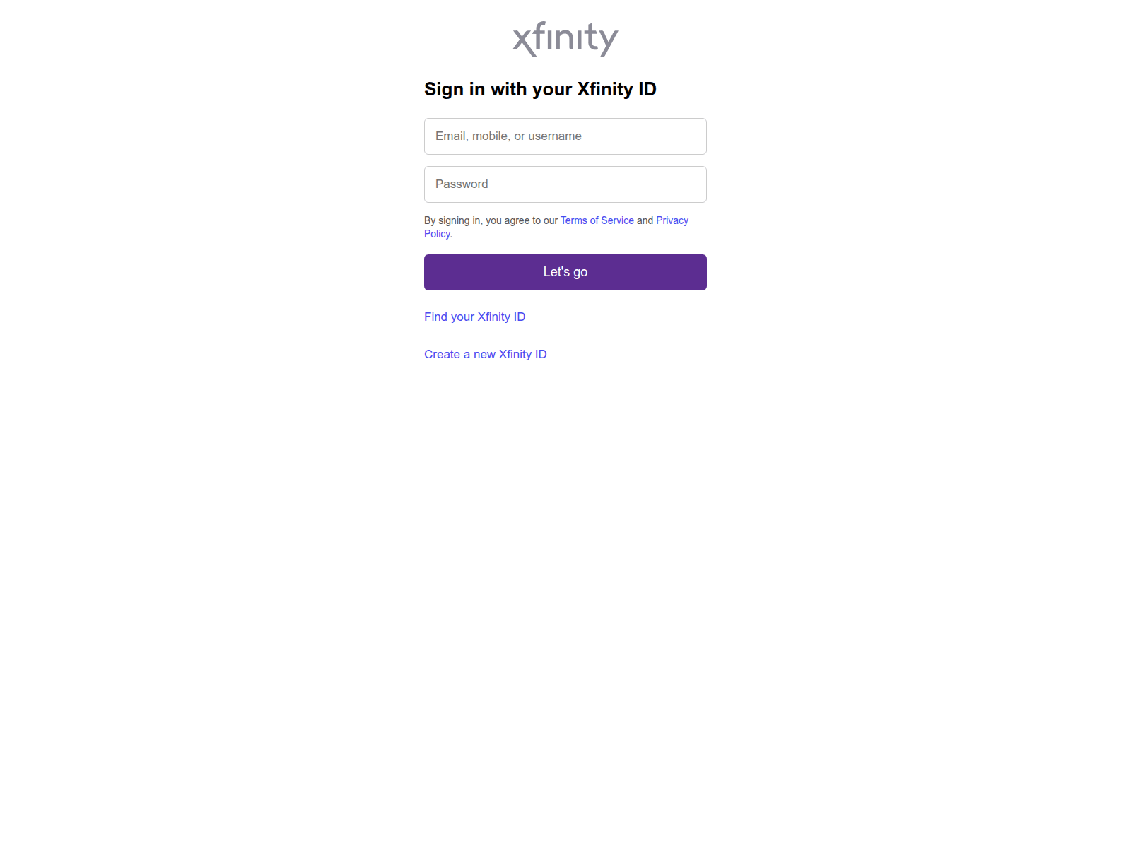 Screenshot of comcast-com.vercel.app