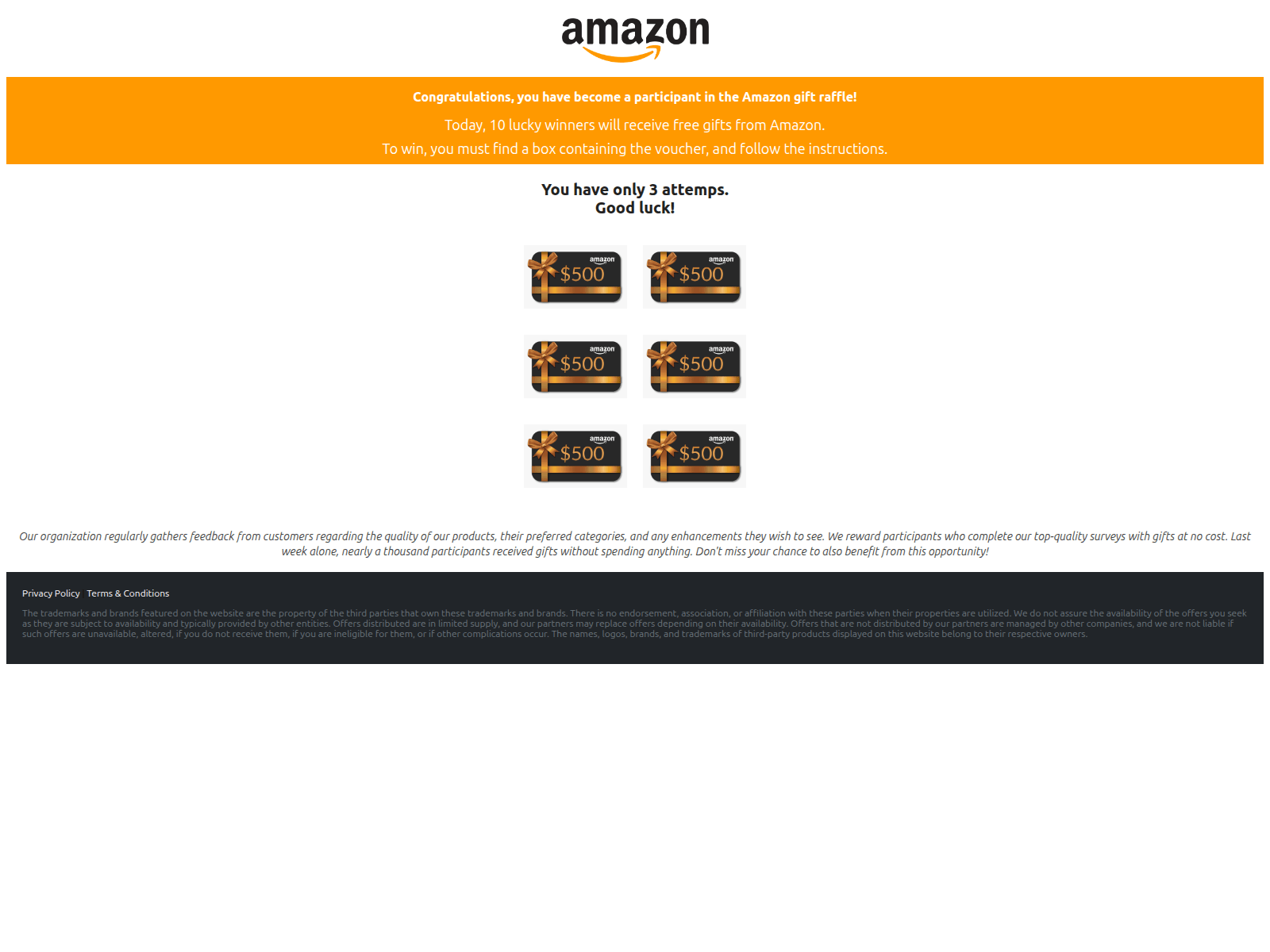 Screenshot of amazon.luckygifthk.com