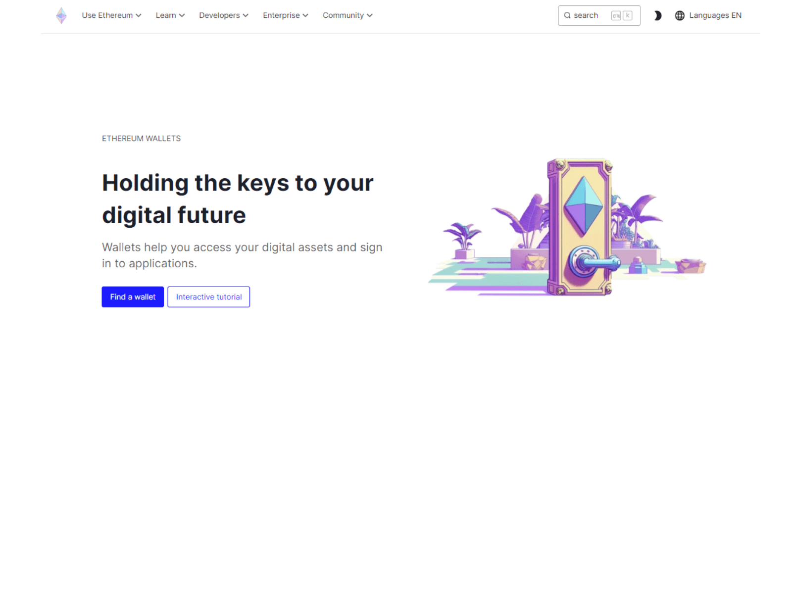 Screenshot of ethereumwlet.webflow.io