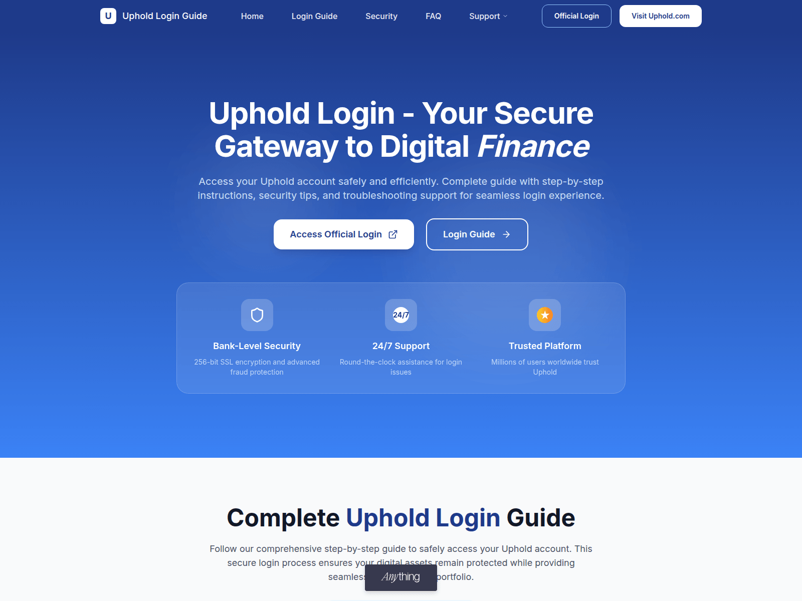 Screenshot of log-iouphld.created.app