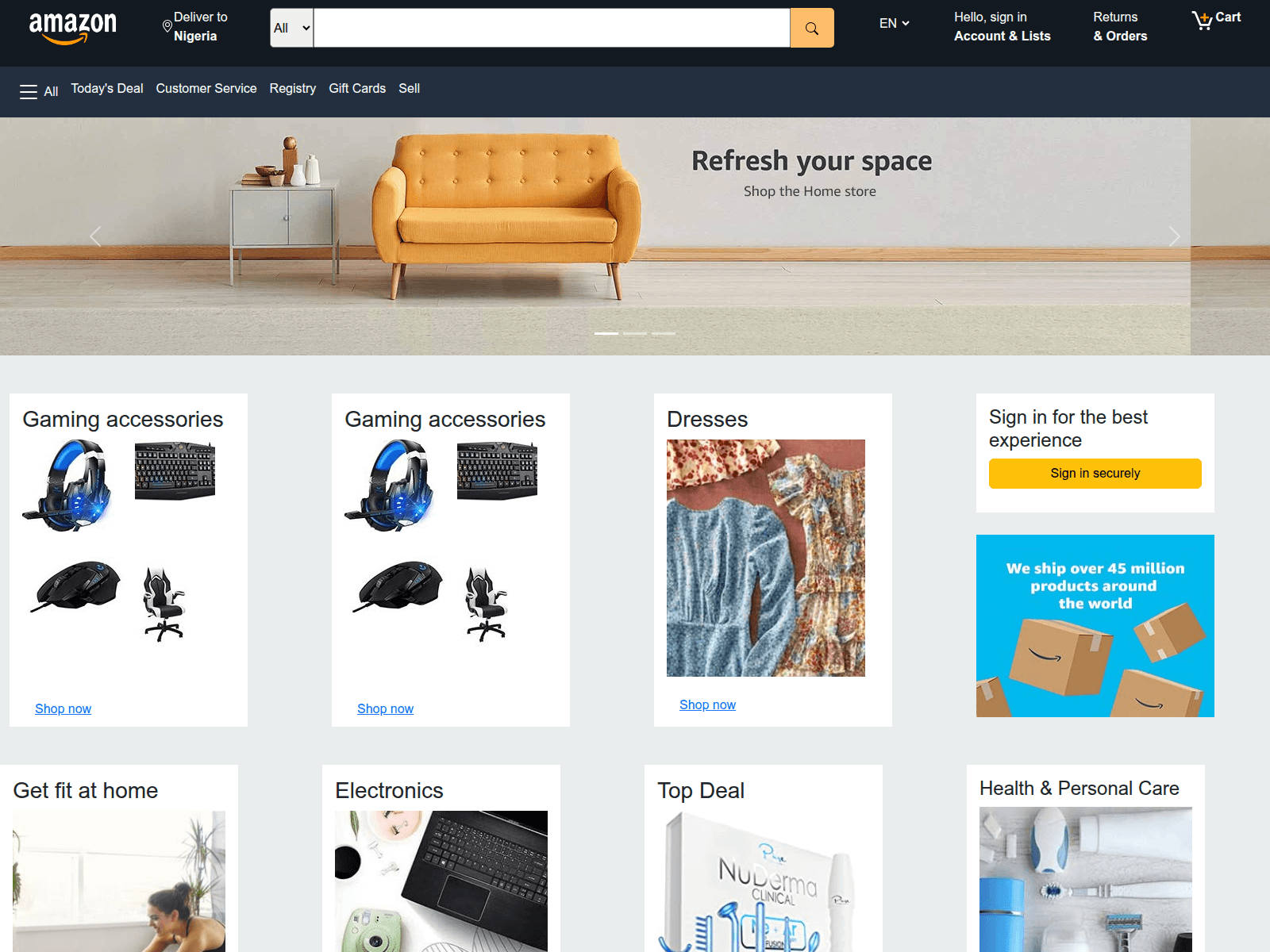 Screenshot of amazon-io.vercel.app