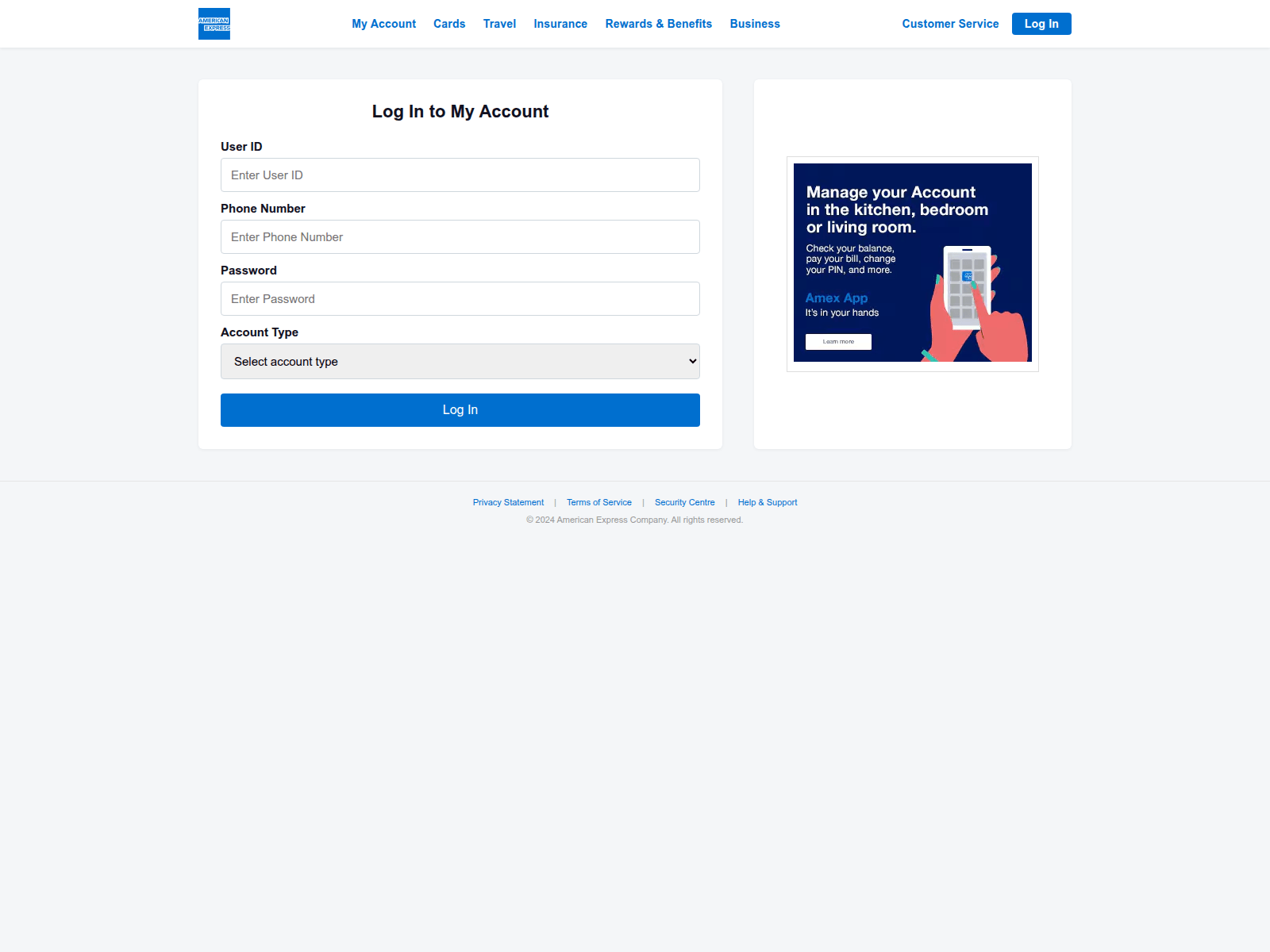 Screenshot of secure.americanexpress-security.shop