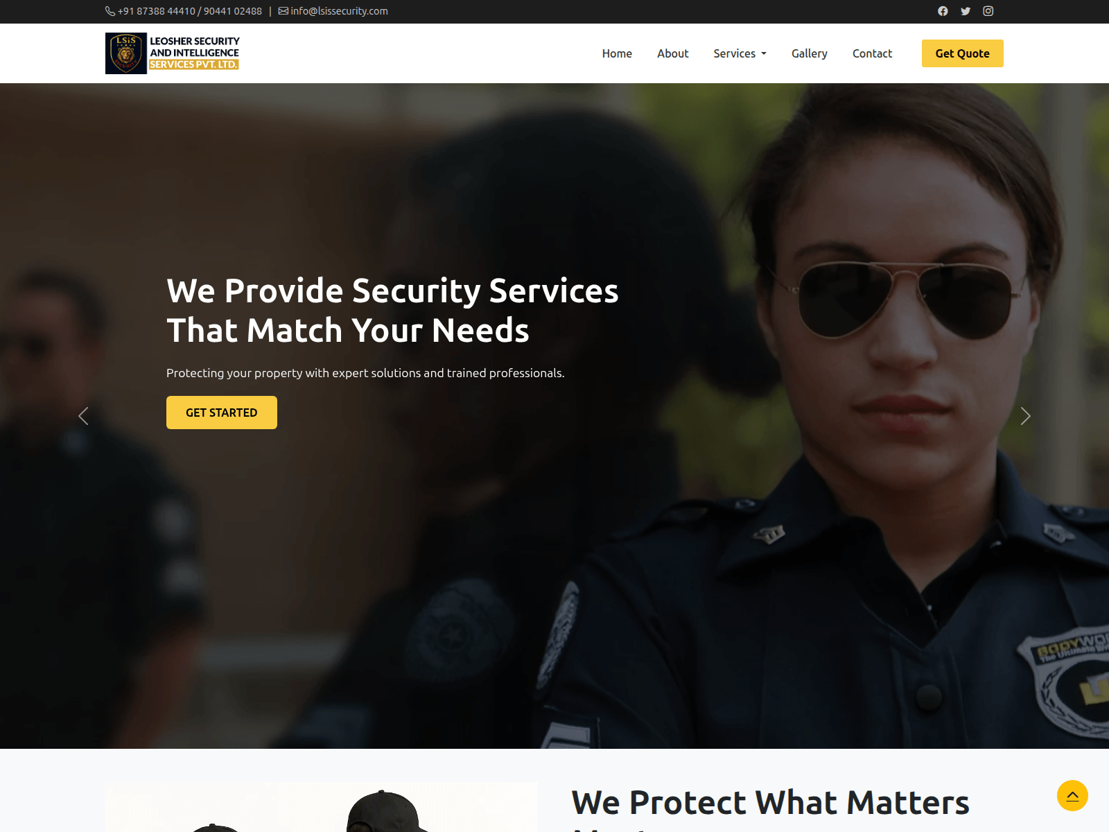 Screenshot of lsissecurity.com