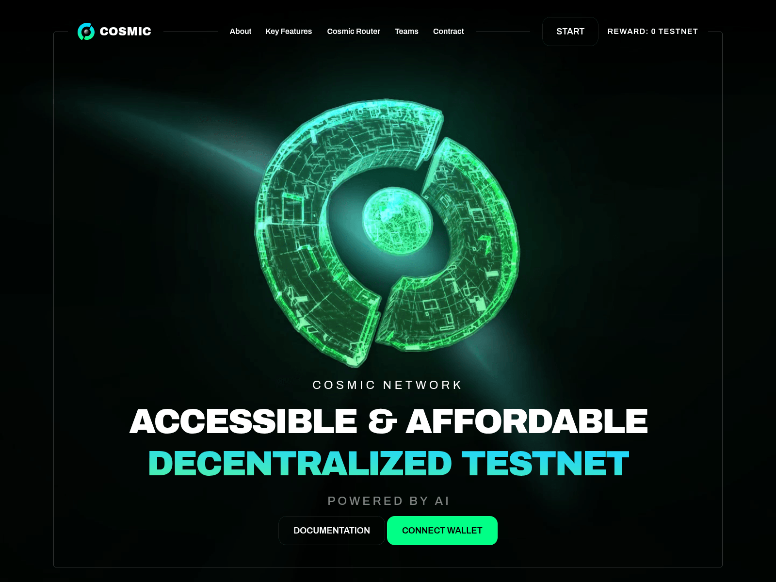 Screenshot of testnet.icu
