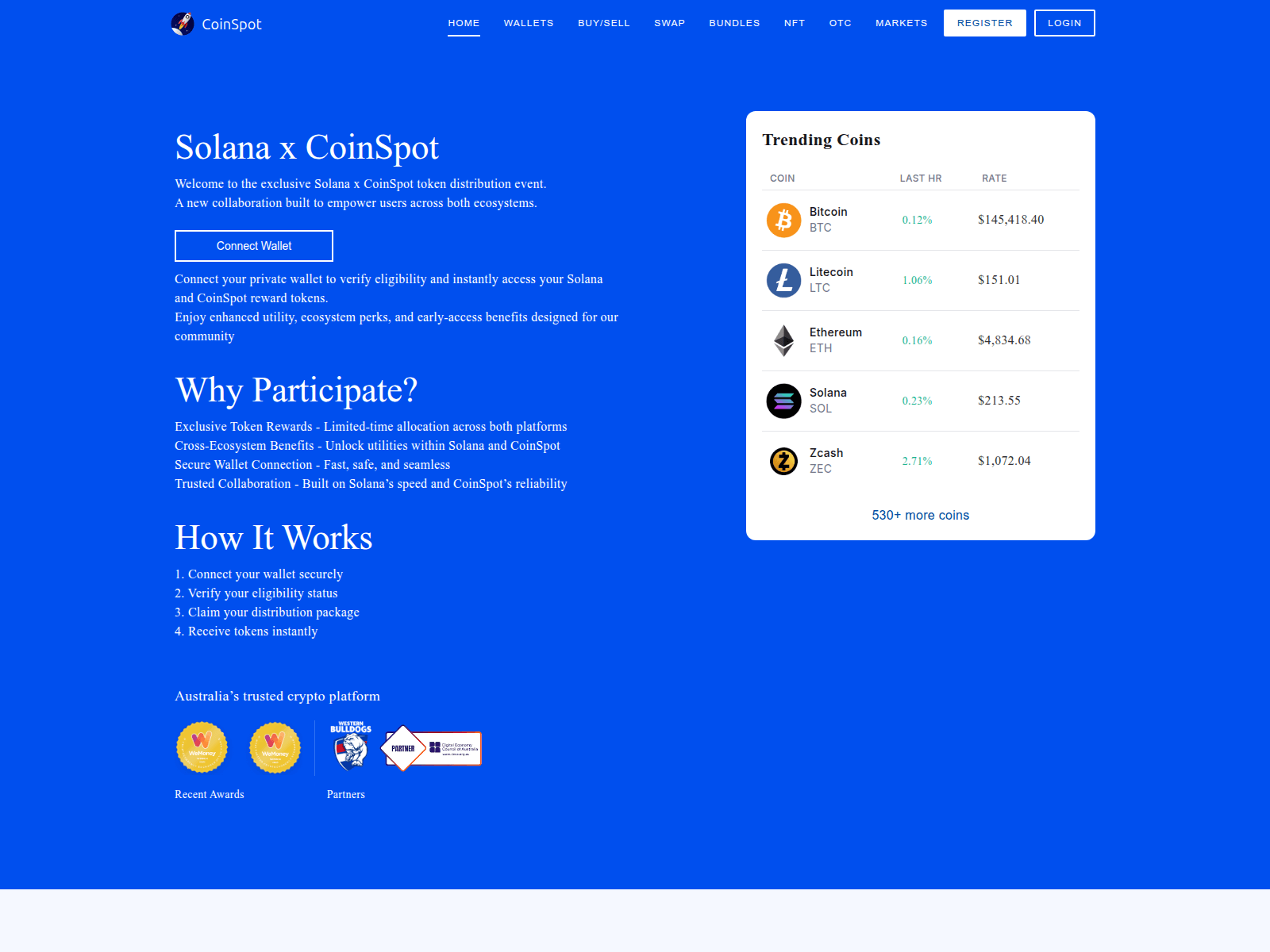 Screenshot of spotcoinnect.com