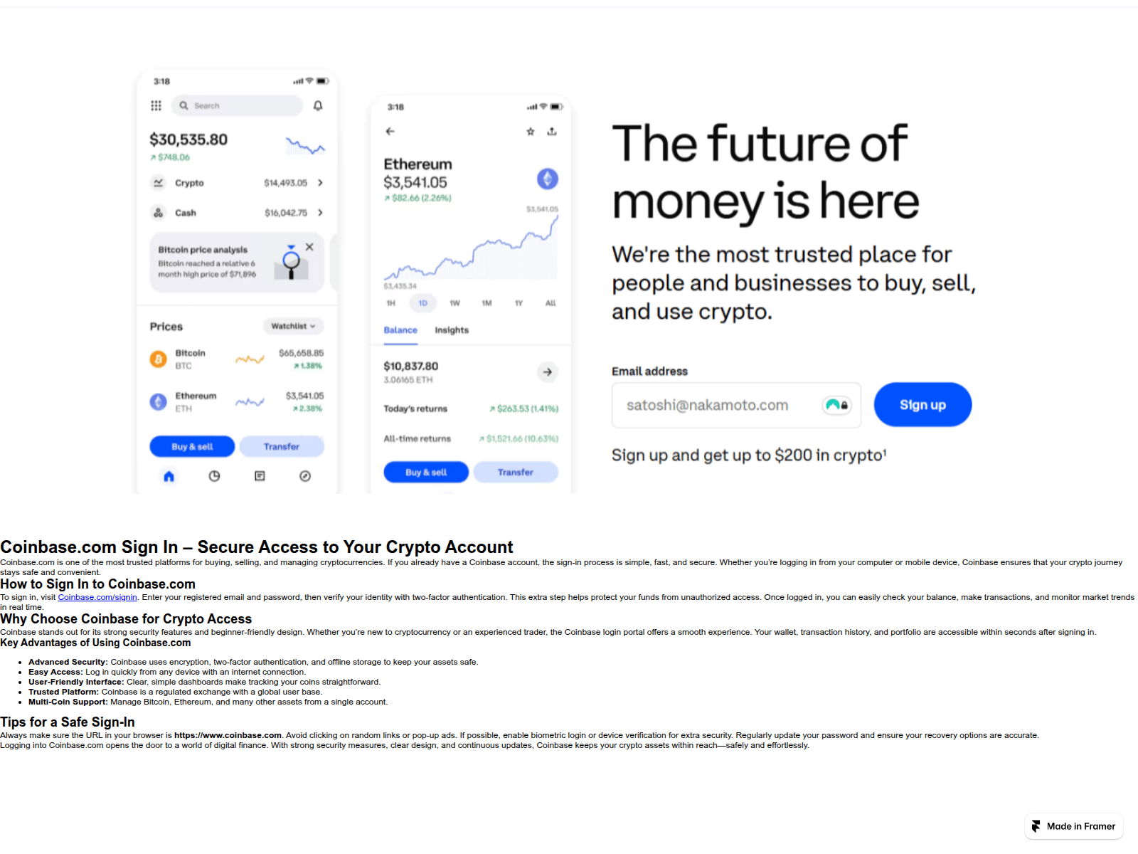 Screenshot of home-coinbsepro-cdn.framer.ai