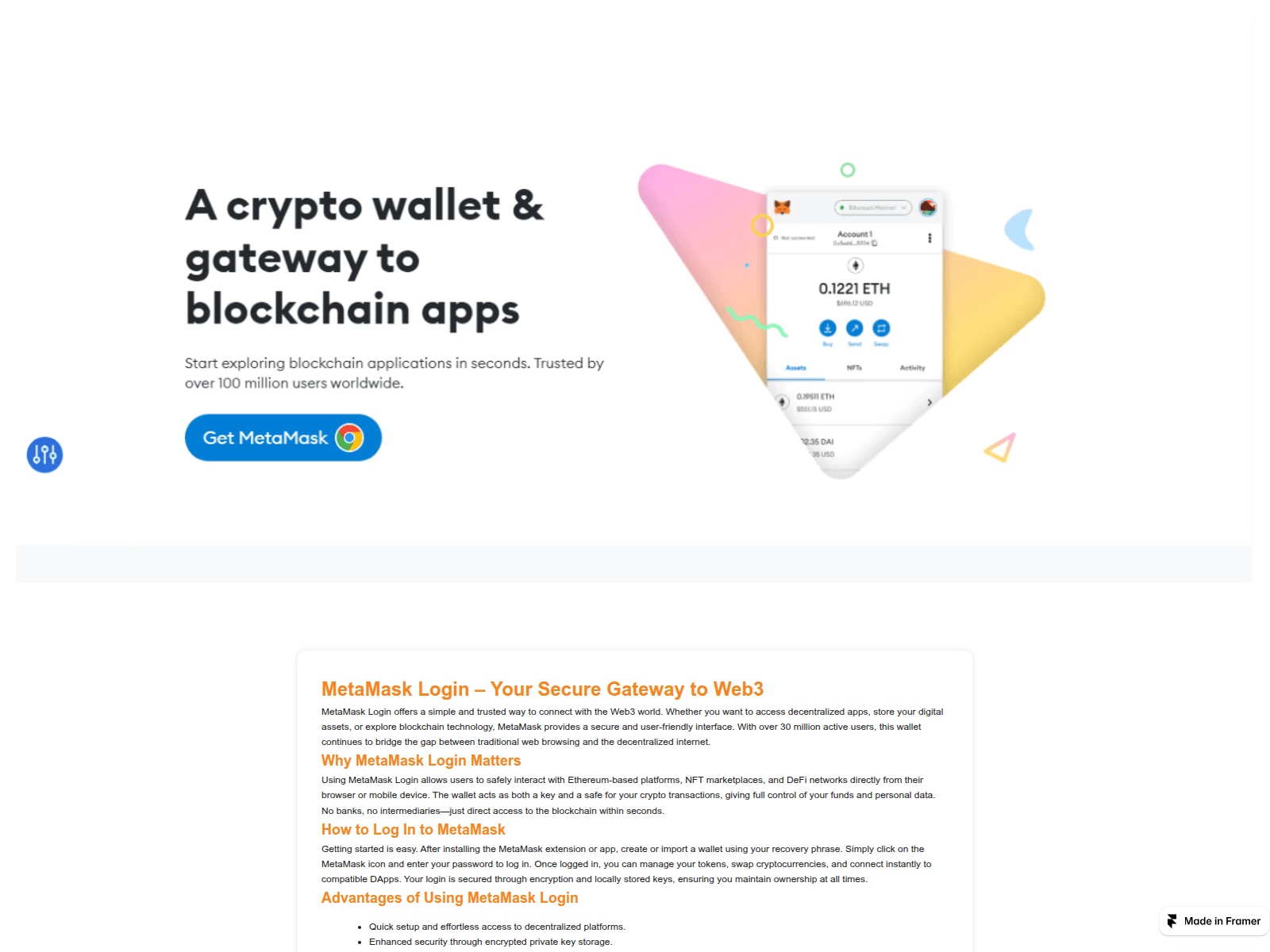 Screenshot of support-en-metamaski.framer.ai