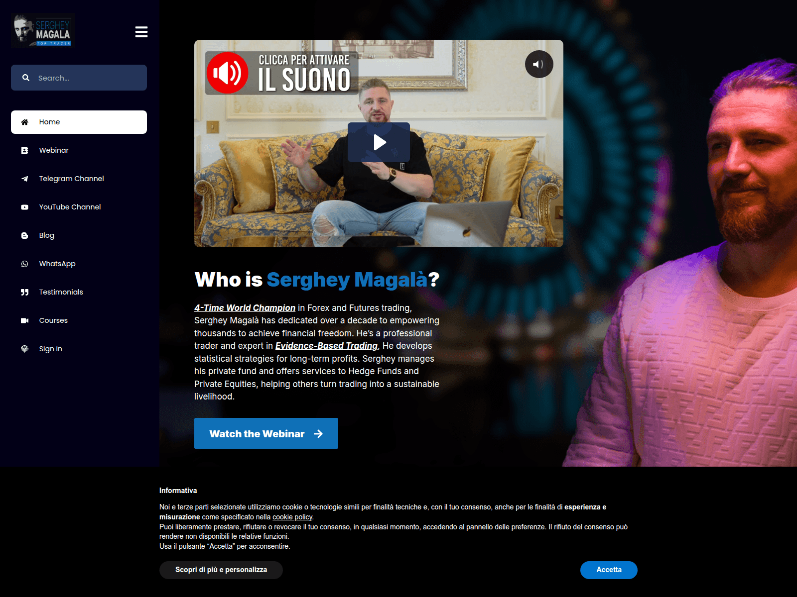 Screenshot of sergheymagala.com