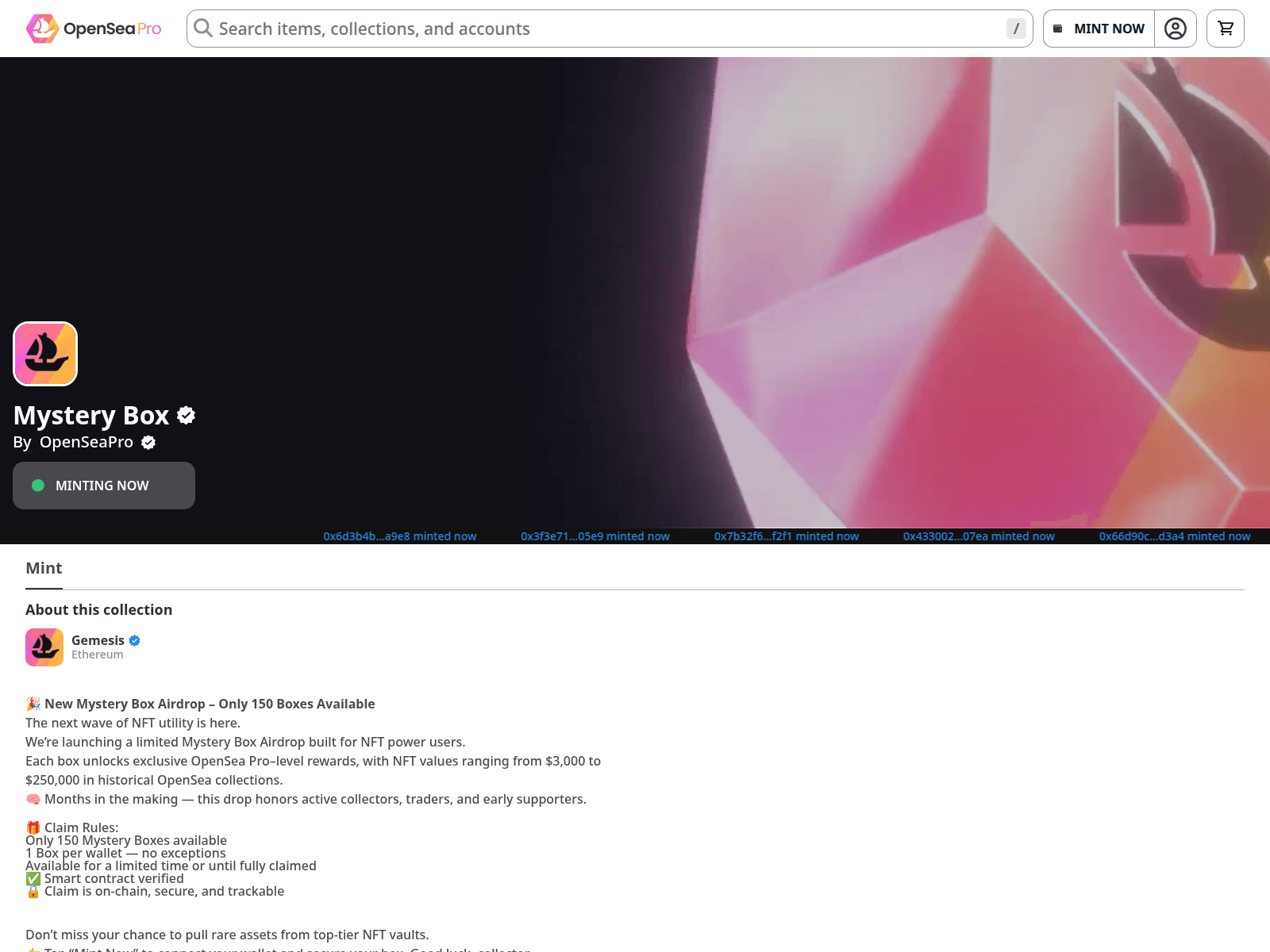 Screenshot of projectsmintings1626.vercel.app