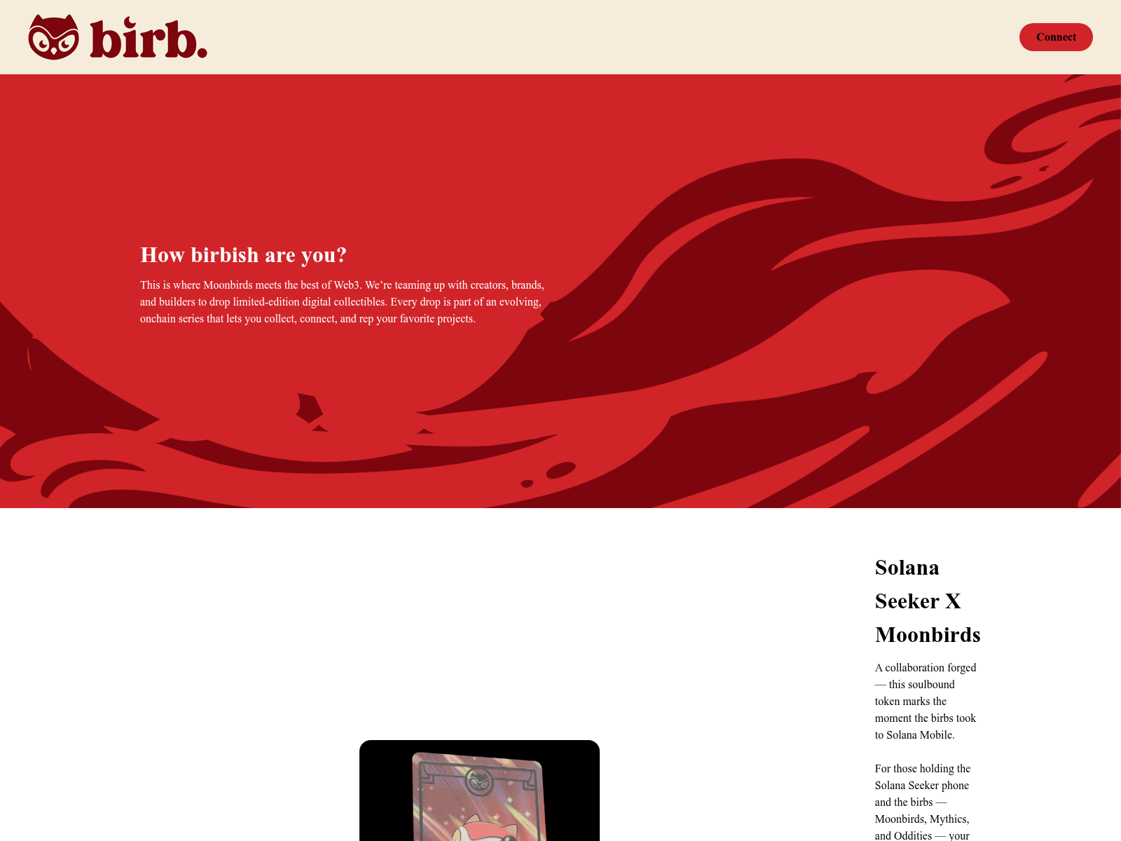 Screenshot of moonbirds.world