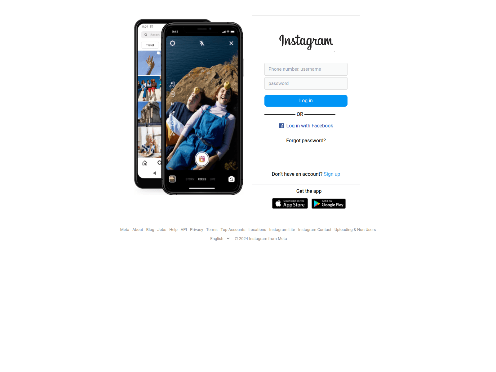 Screenshot of insta-clone-roan-five.vercel.app